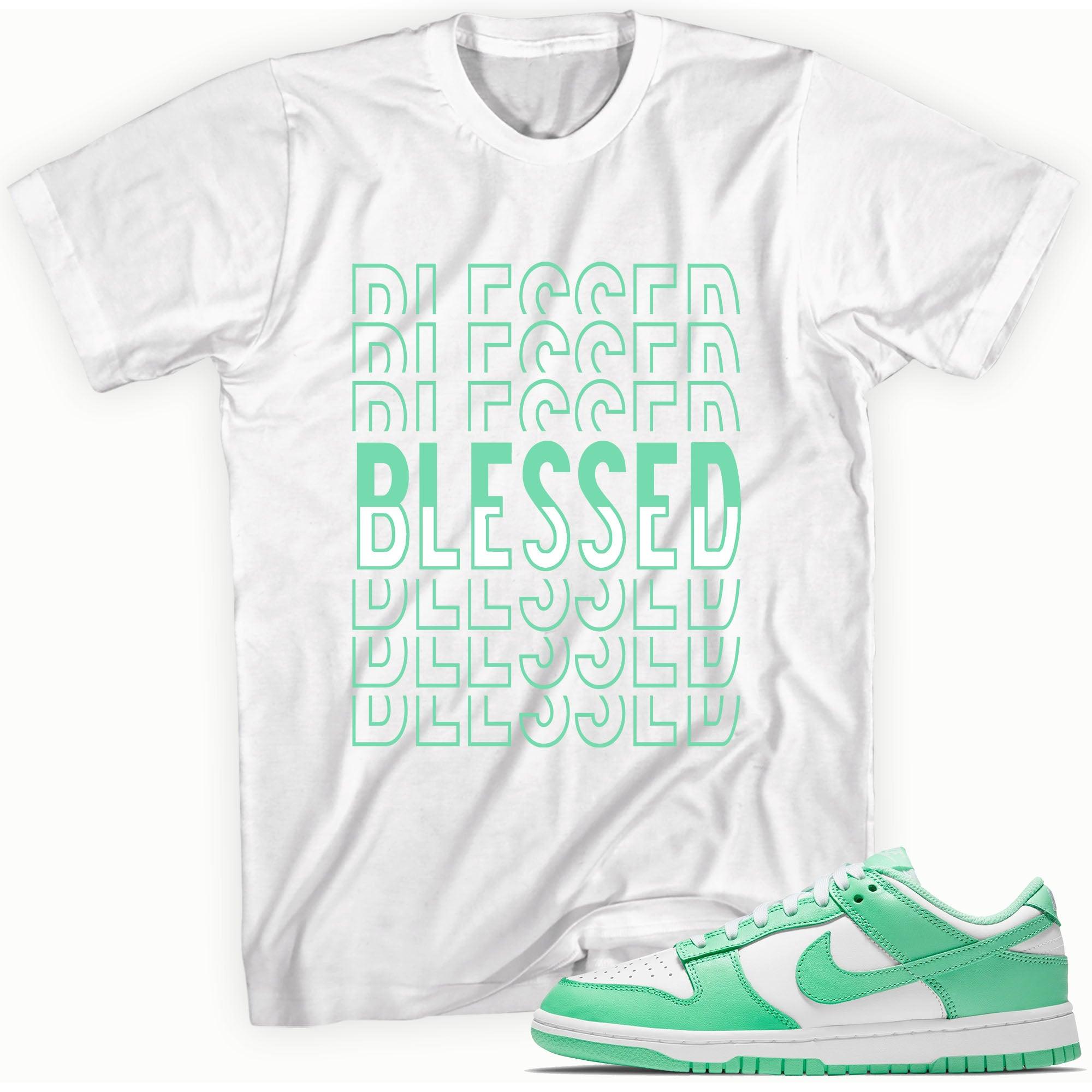 Dunk Low Green Glow Shirt Blessed