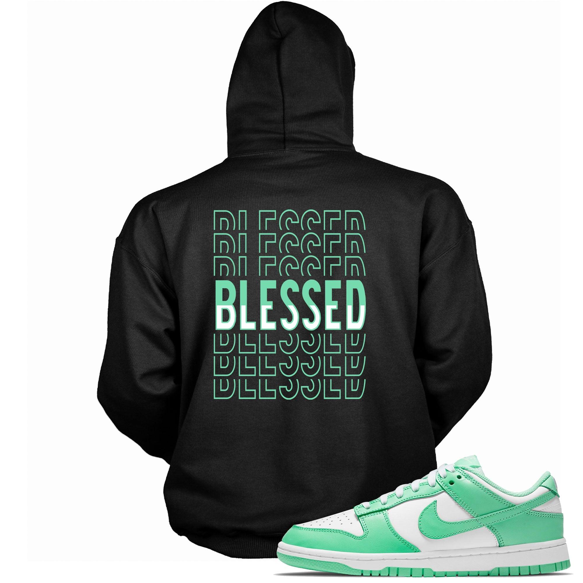 Dunks Low Green Glow Hoodie Blessed