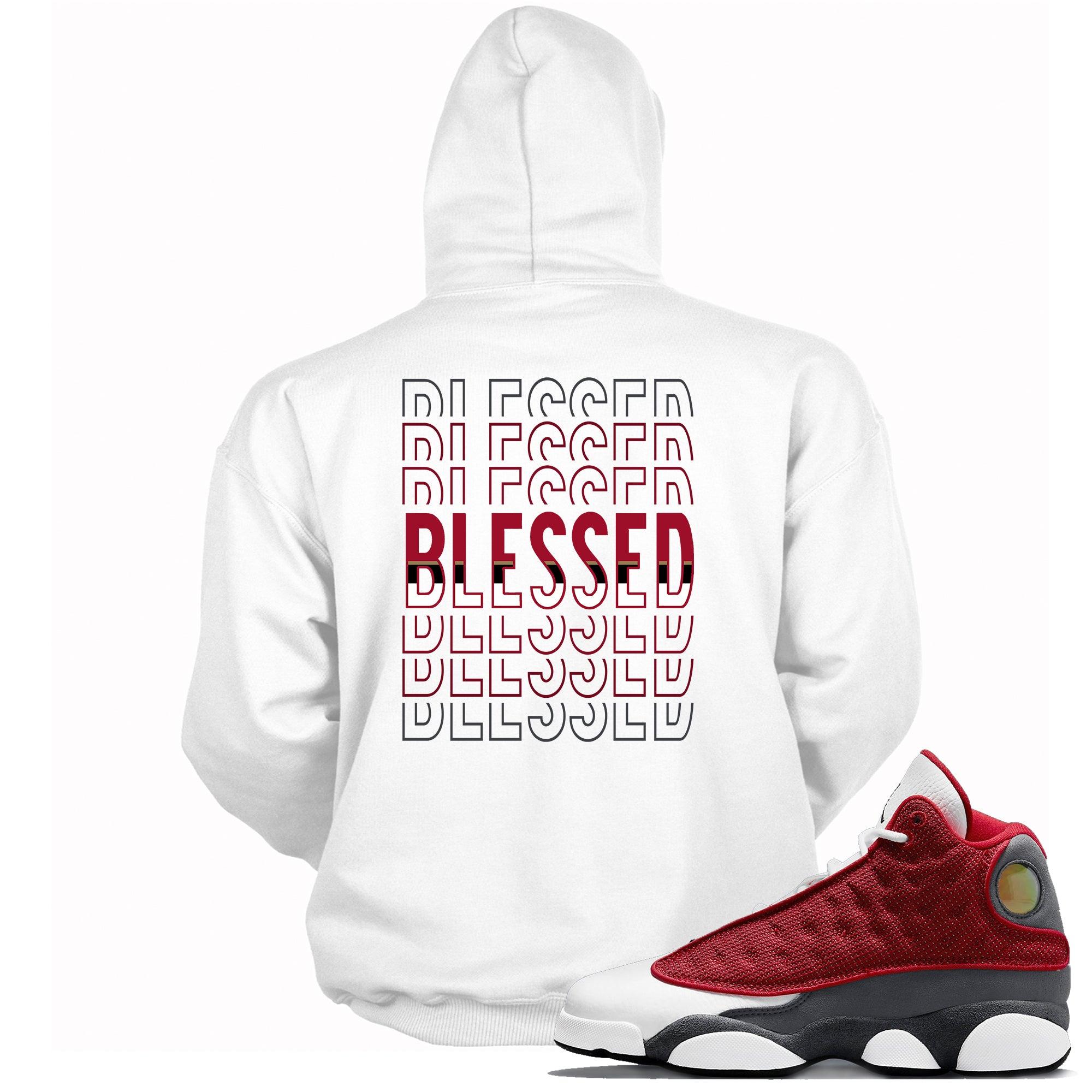 13 Red Flint Hoodie Blessed