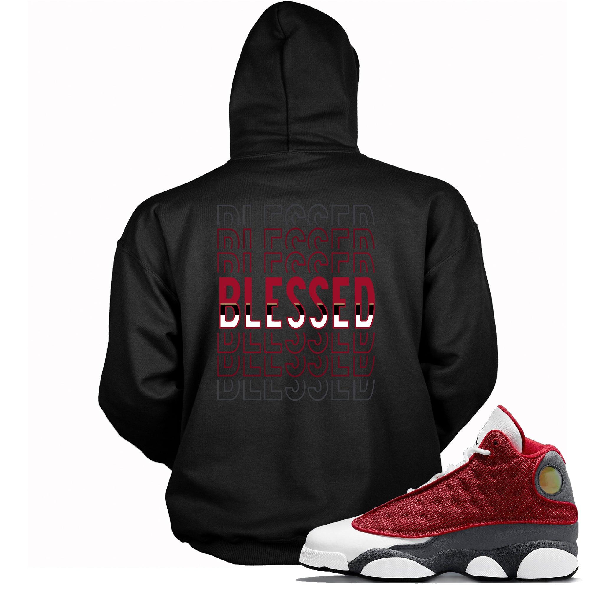 13 Red Flint Hoodie Blessed