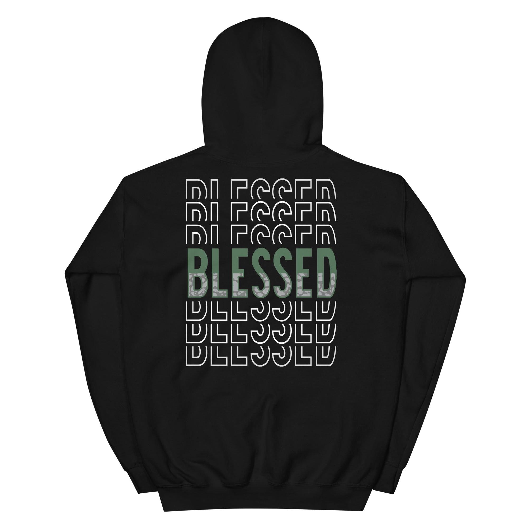 3 PINE GREEN Hoodie Blessed