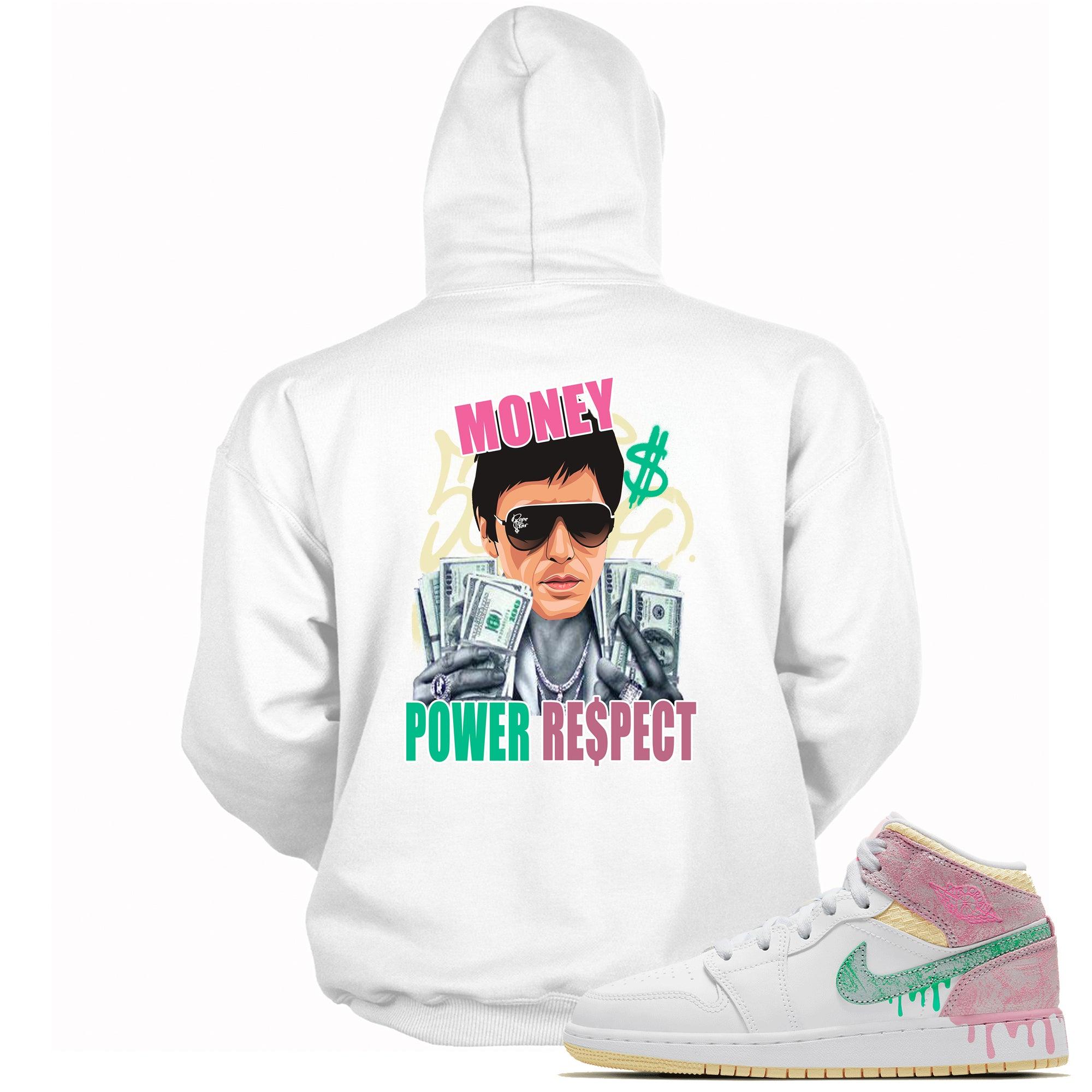 1s Mid Paint Drip GS Hoodie Tony Montana