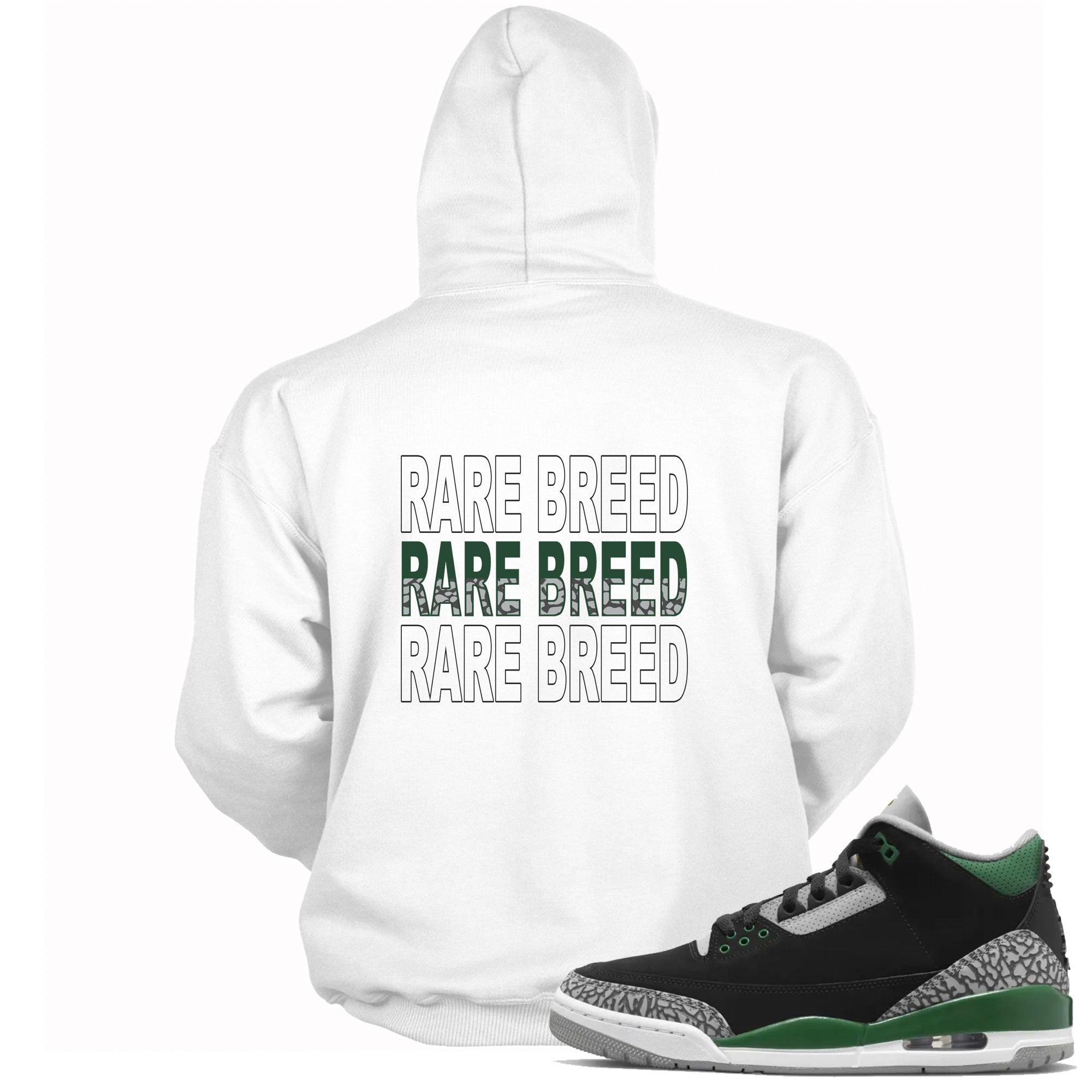 3s Pine Green Hoodie Rare Breed