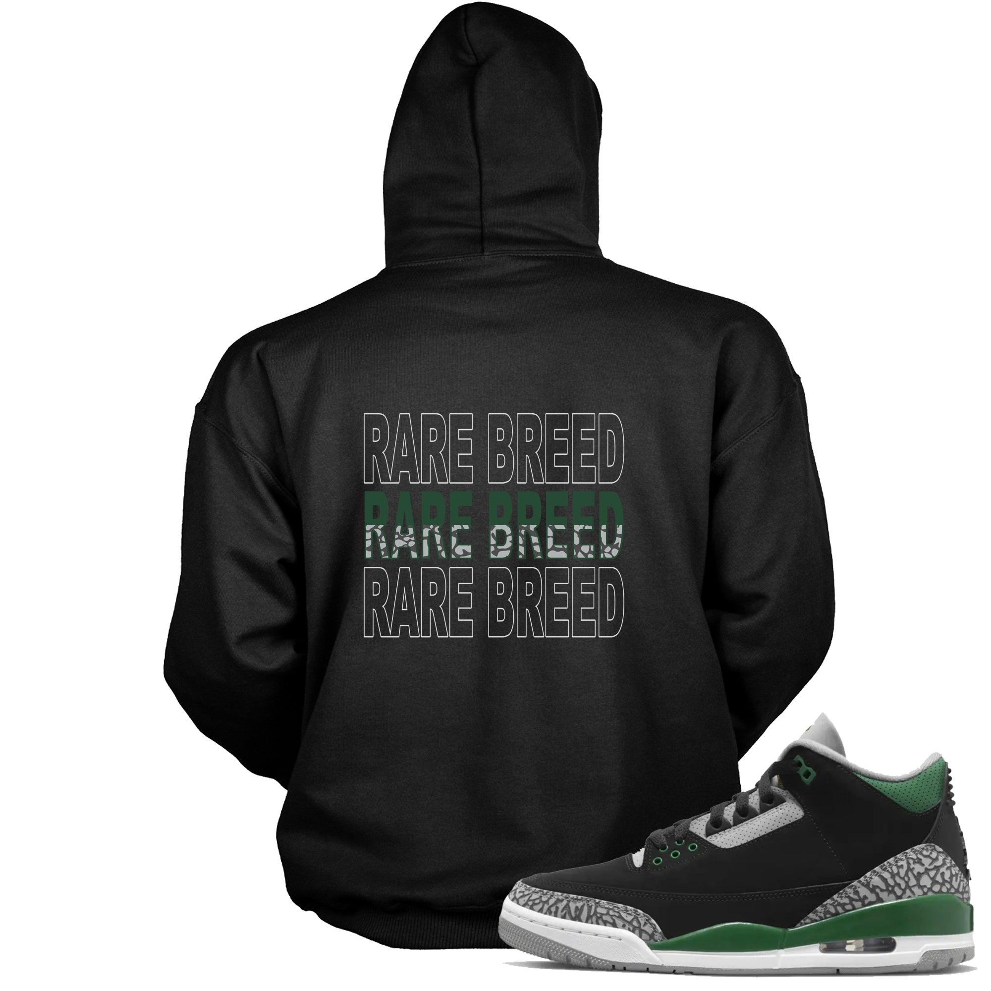 3s Pine Green Hoodie Rare Breed