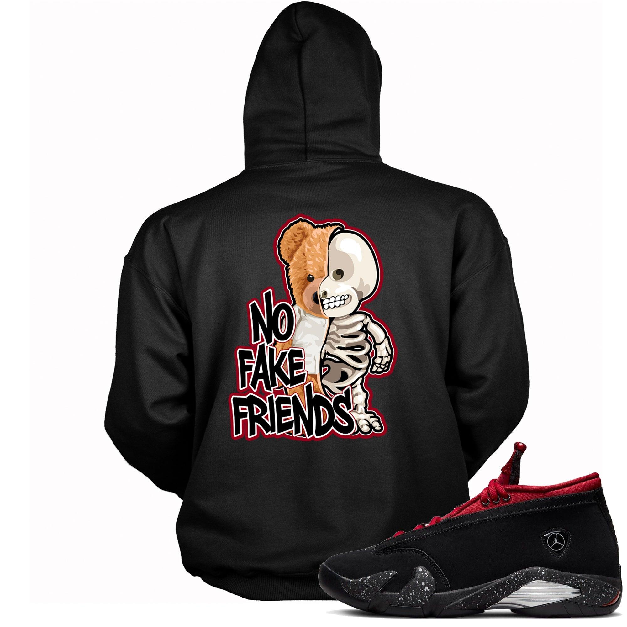 14 Low Red Lipstick Hoodie No Fake Friends