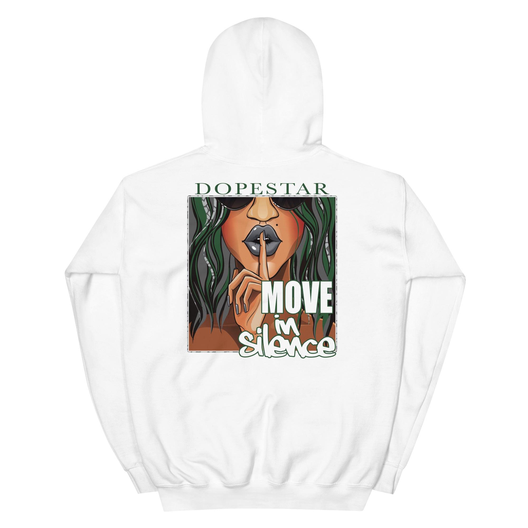 3 Pine Green Hoodie Move In Silence