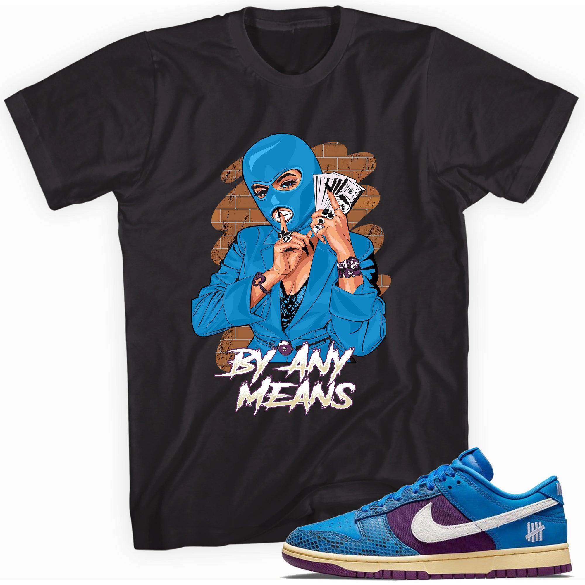 Dunk Low Undefeated 5 On It Dunk vs AF1 Shirt By Any Means