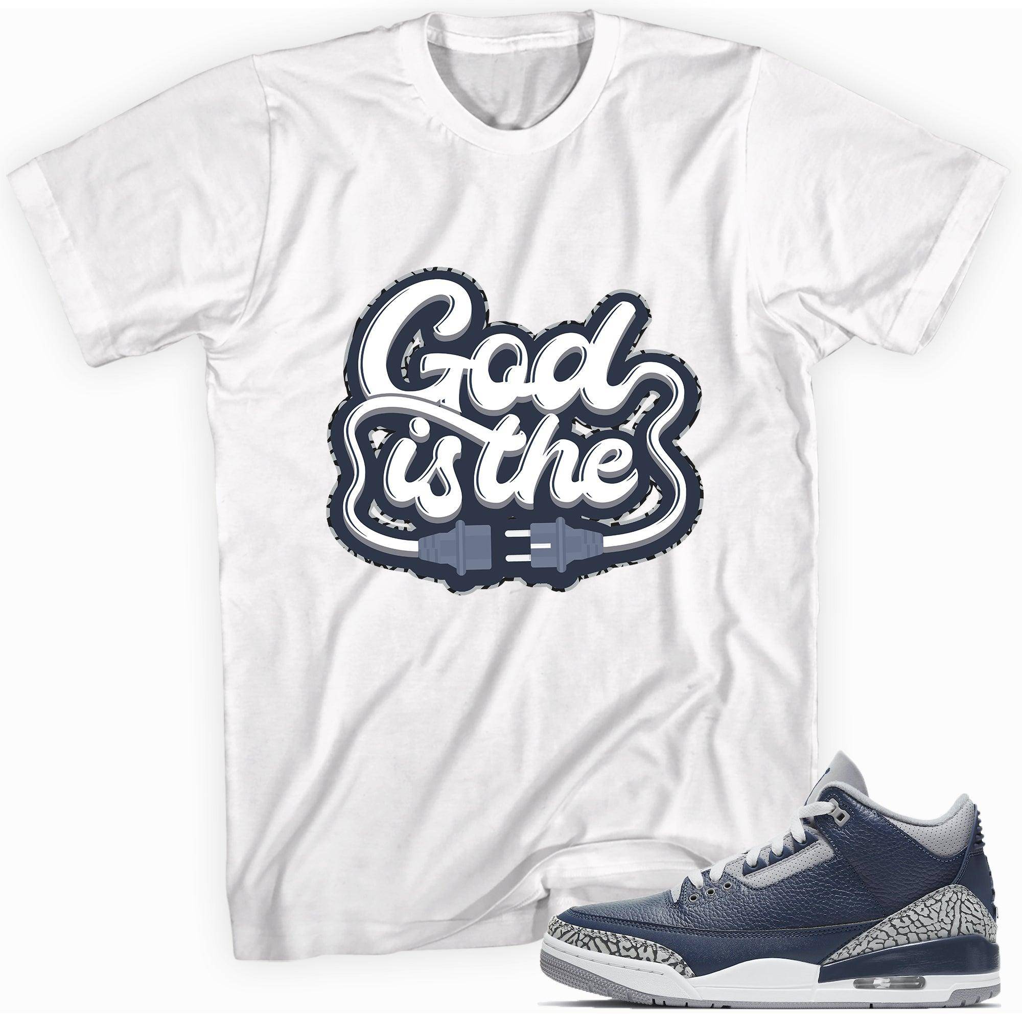 3 Midnight Navy Shirt God Is