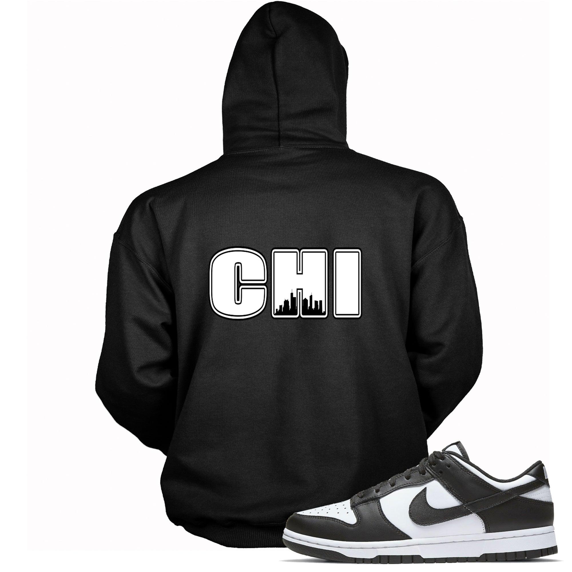 Dunk Low White Black 2021 Hoodie Chicago