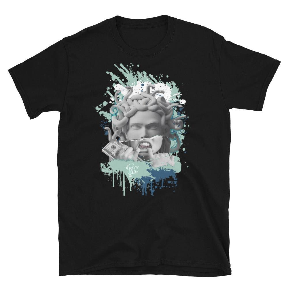 1 Mid Mystic Navy Mint Foam Shirt Medusa