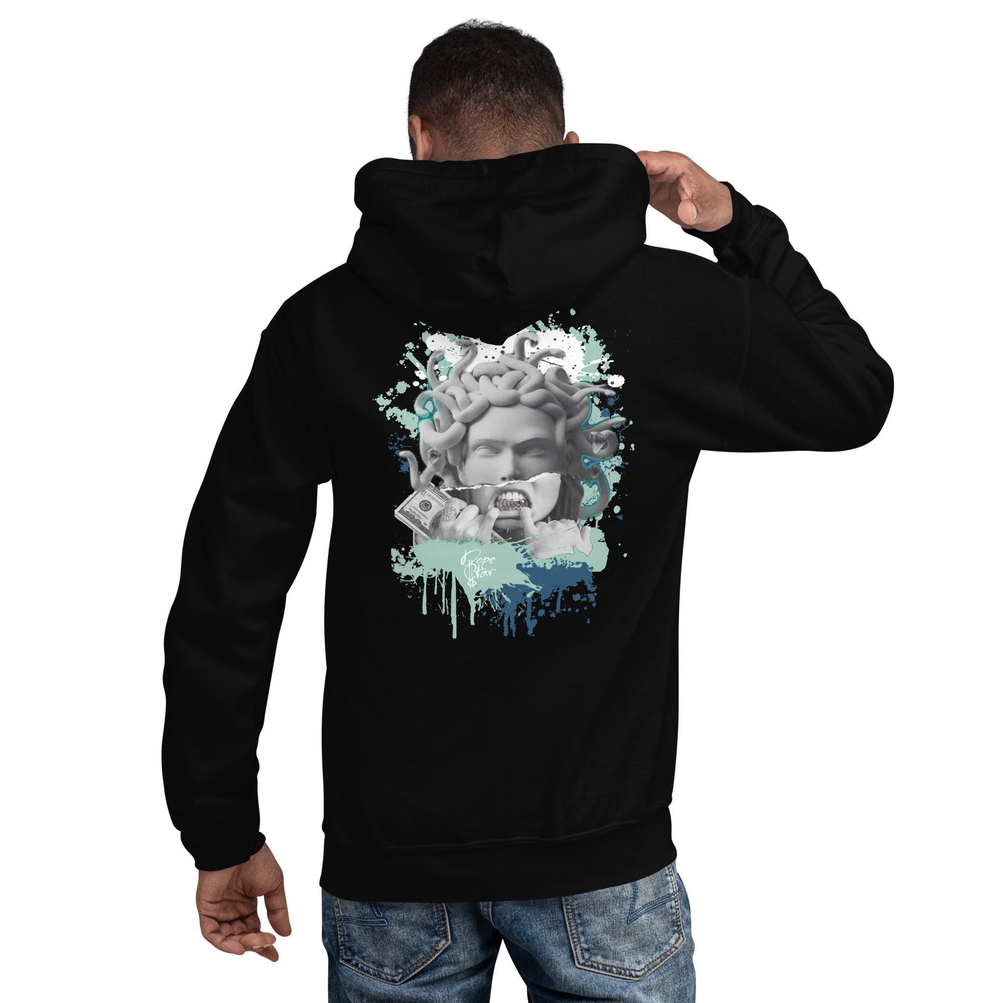 1 Mid Mystic Navy Mint Foam Hoodie Medusa