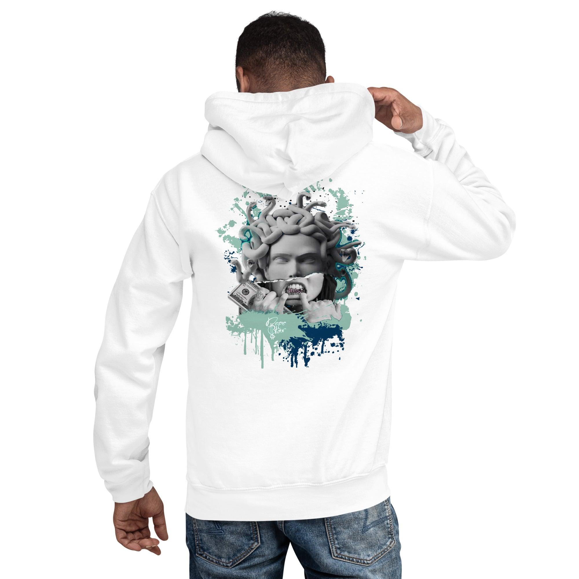 1 Mid Mystic Navy Mint Foam Hoodie Medusa