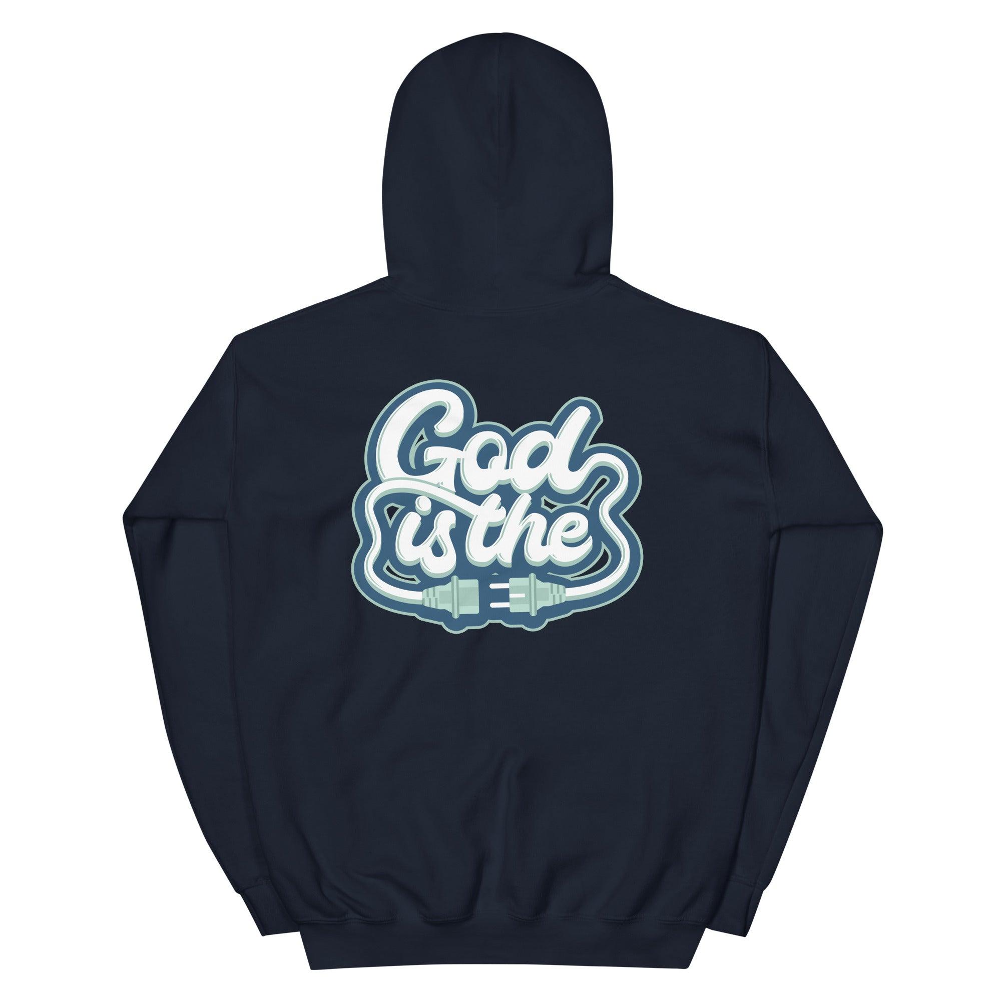 1 Mid Mystic Navy Mint Foam Hoodie God Is