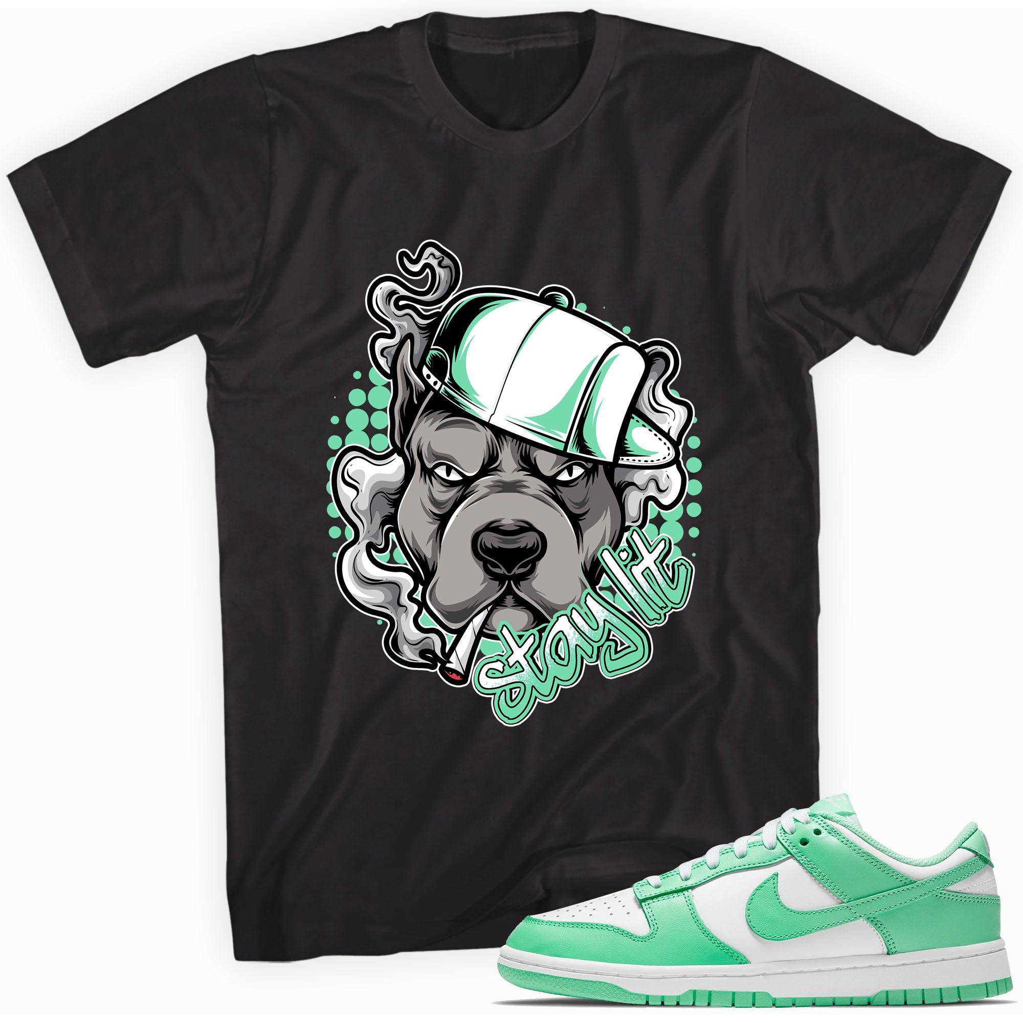 Dunk Low Green Glow Shirt Stay Lit