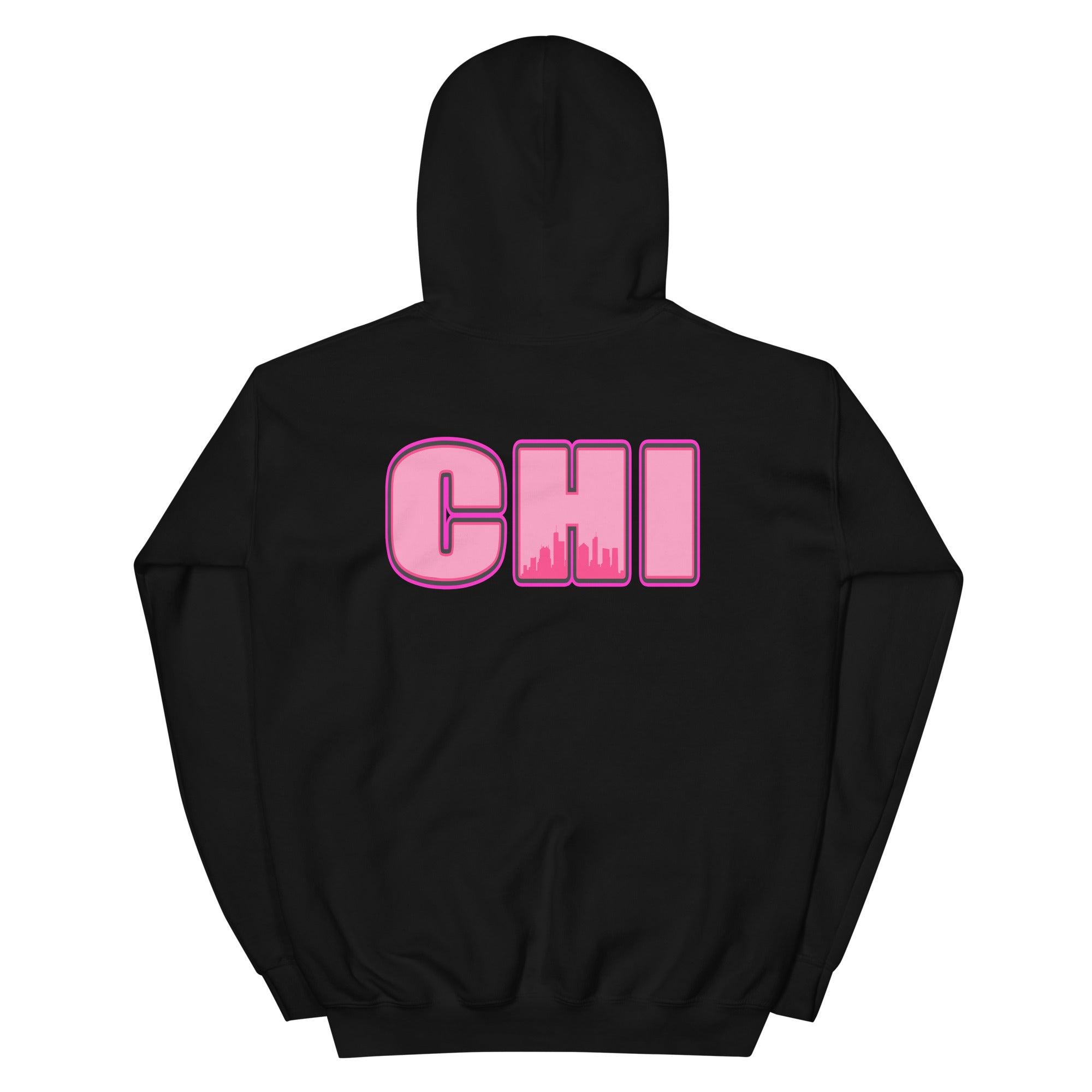 14s Low Shocking Pink Hoodie Chicago