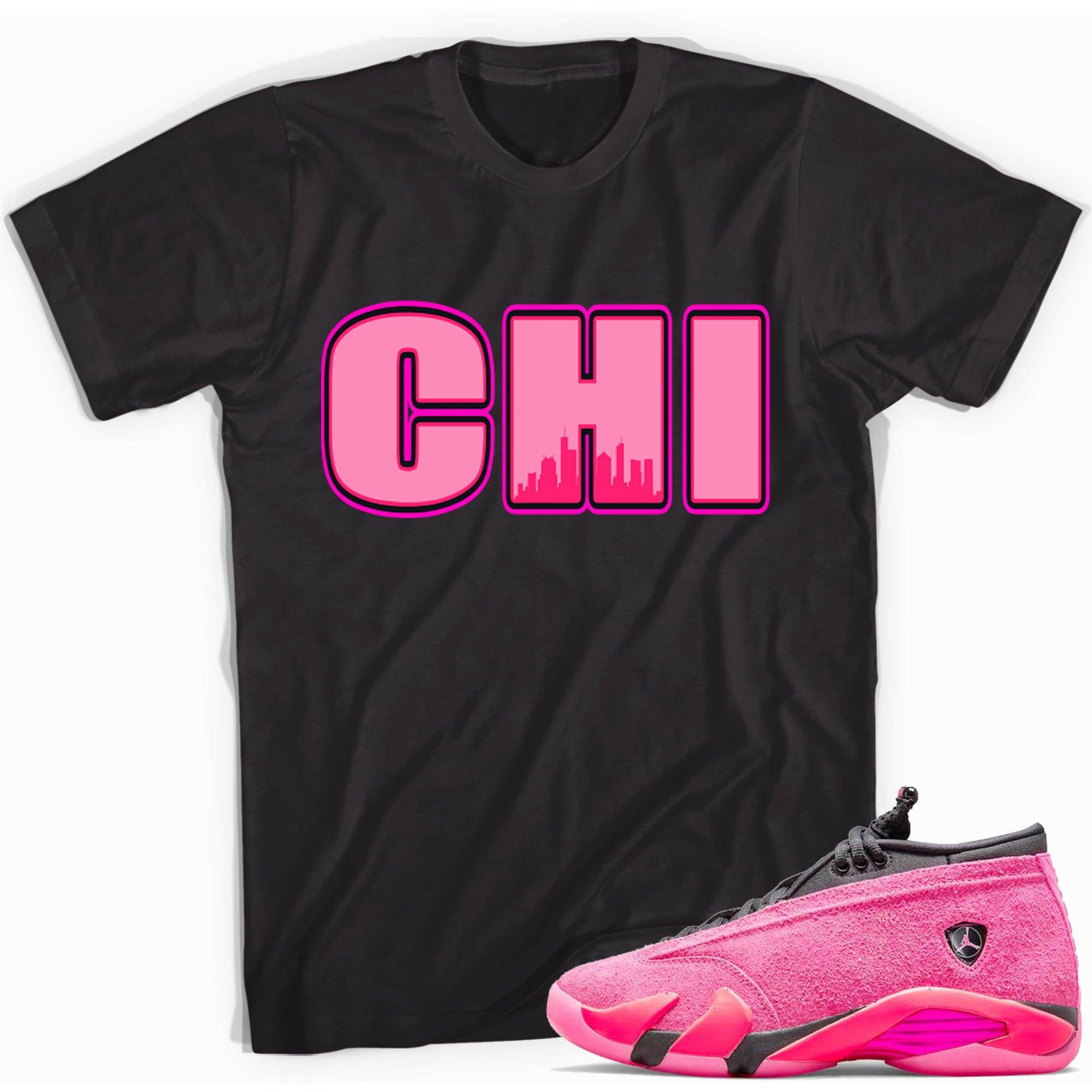 14s Low Shocking Pink Shirt Chicago