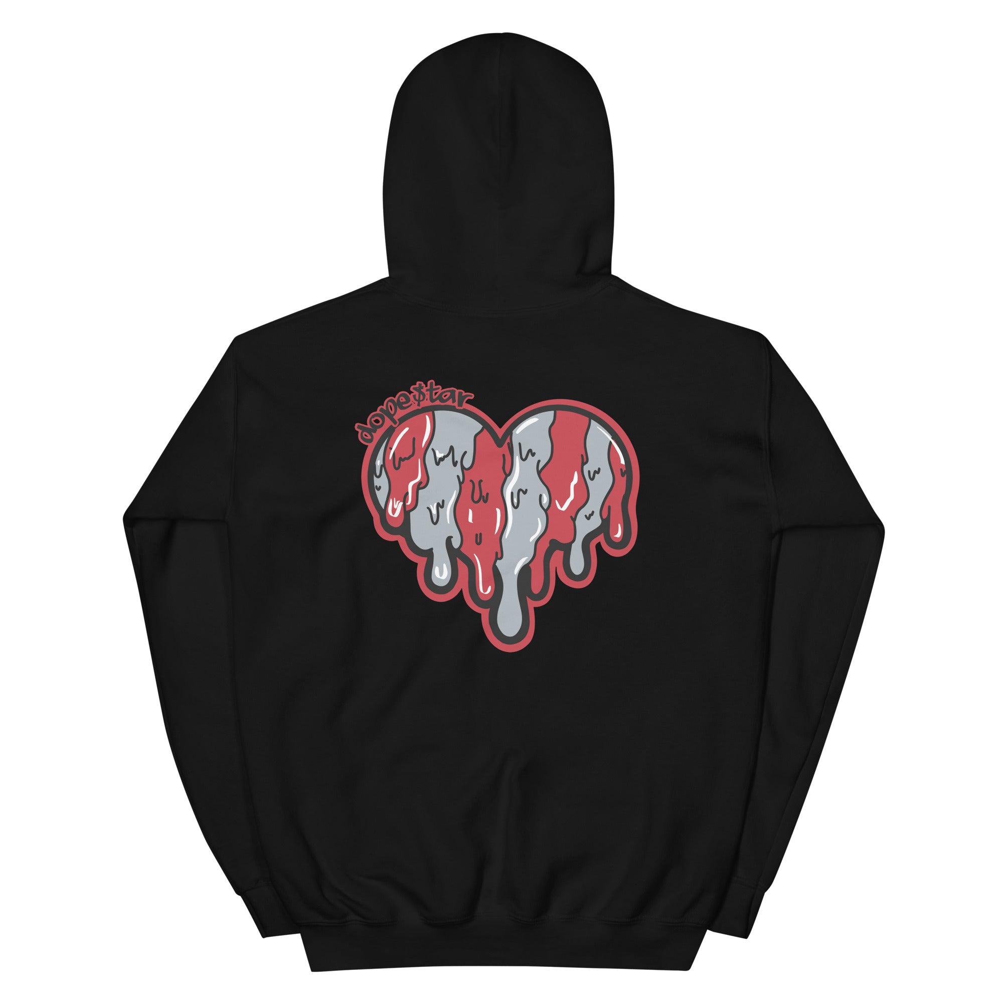 5 Raging Bull Red 2021 Hoodie Melting Heart