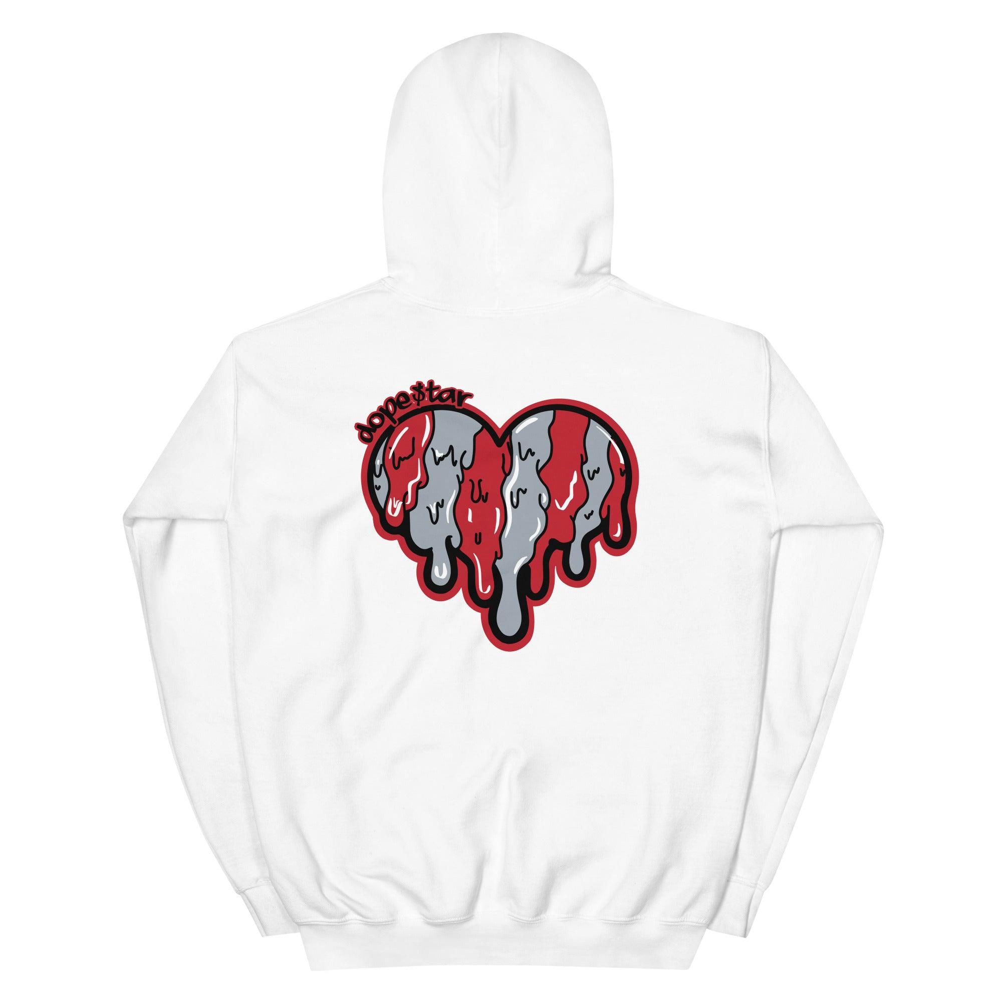 5 Raging Bull Red 2021 Hoodie Melting Heart