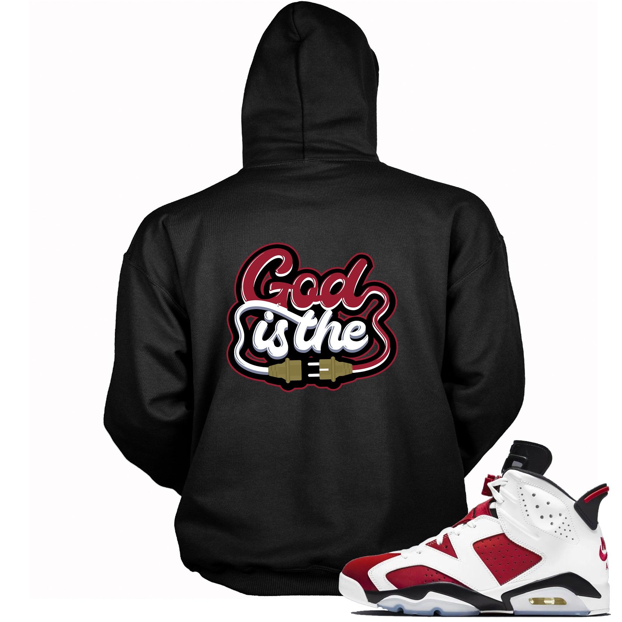 6 Carmine Hoodie God Is The Plug