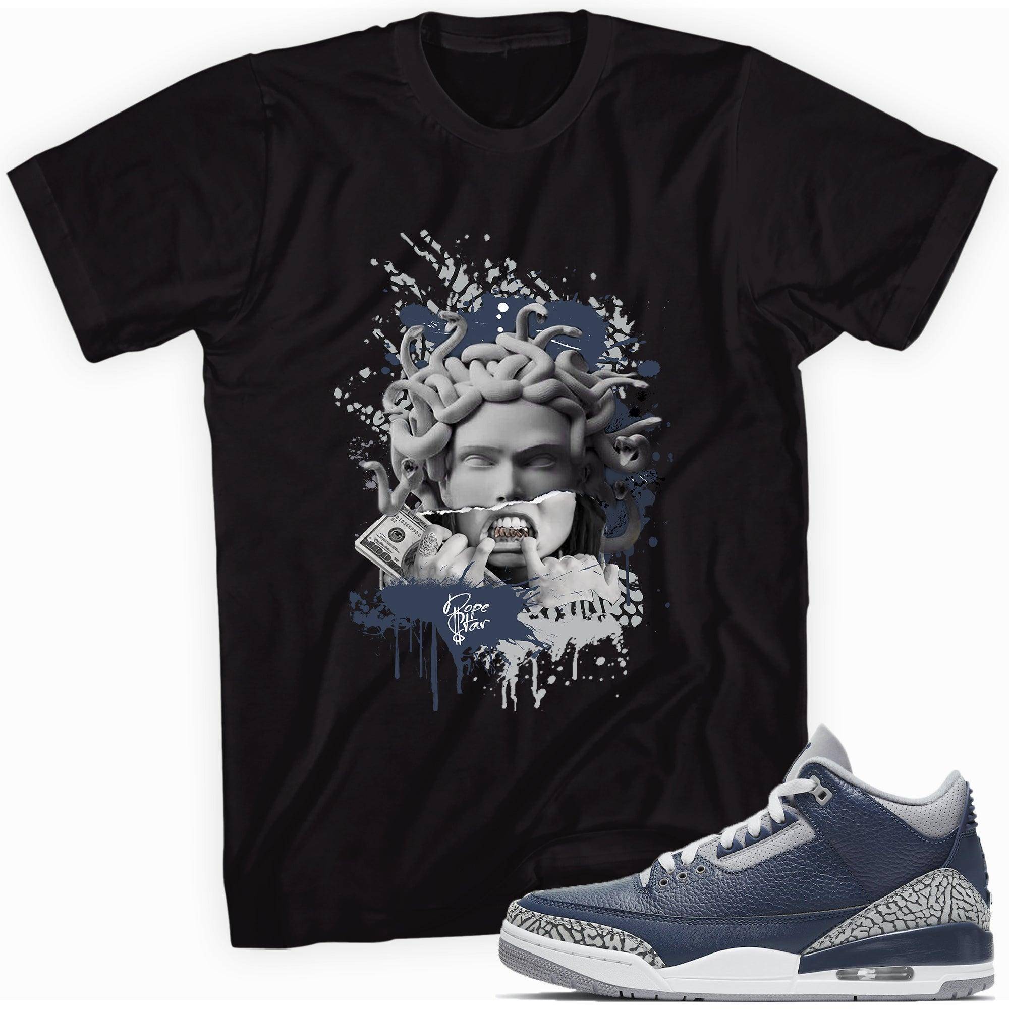 3 Midnight Navy Shirt Medusa