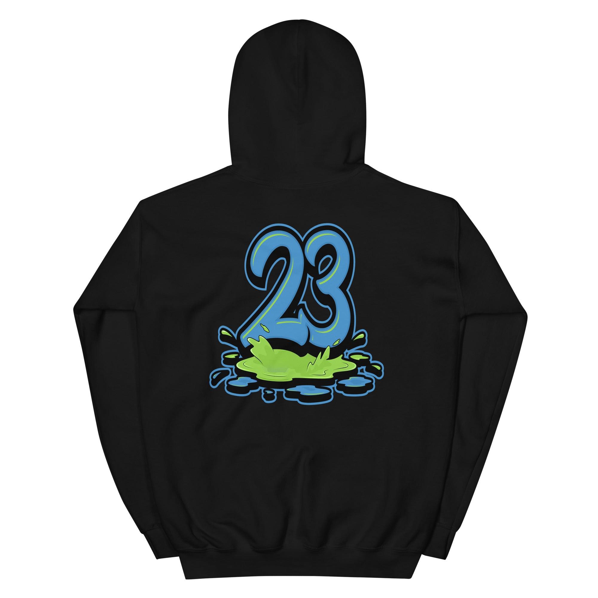 13 Black University Blue Hoodie 23 Melting