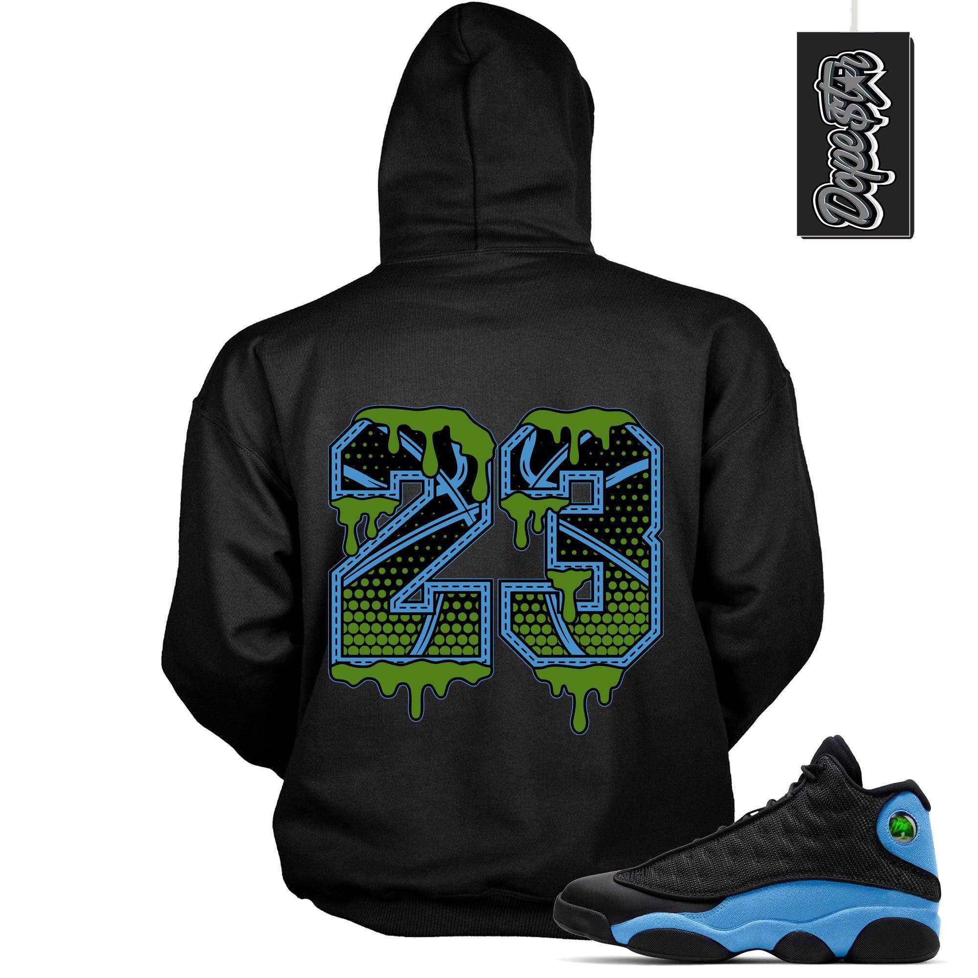 13 Black University Blue Hoodie 23 Ball