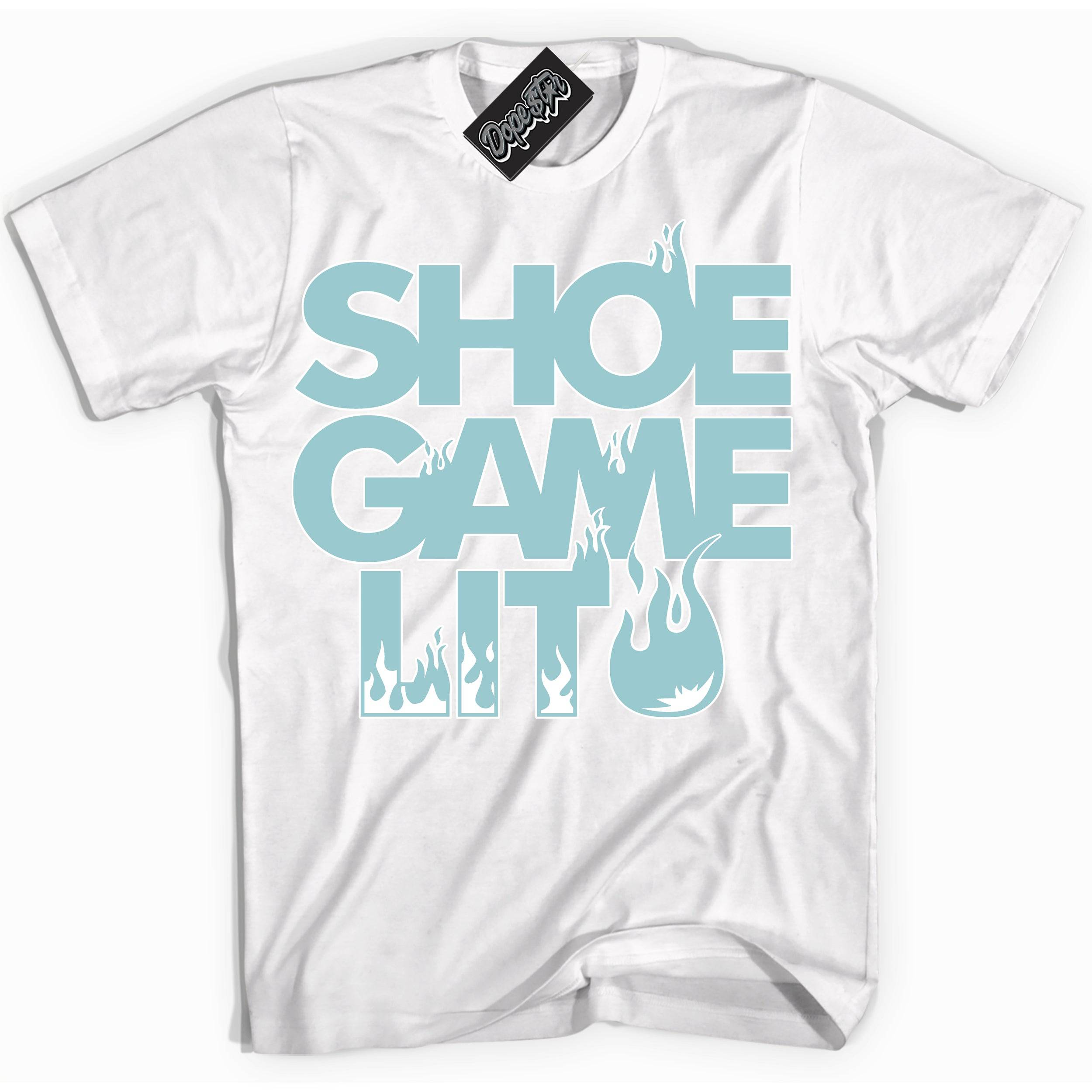 AJKO Bleached Aqua 1s DopeStar Shirt Shoe Game Lit Graphic