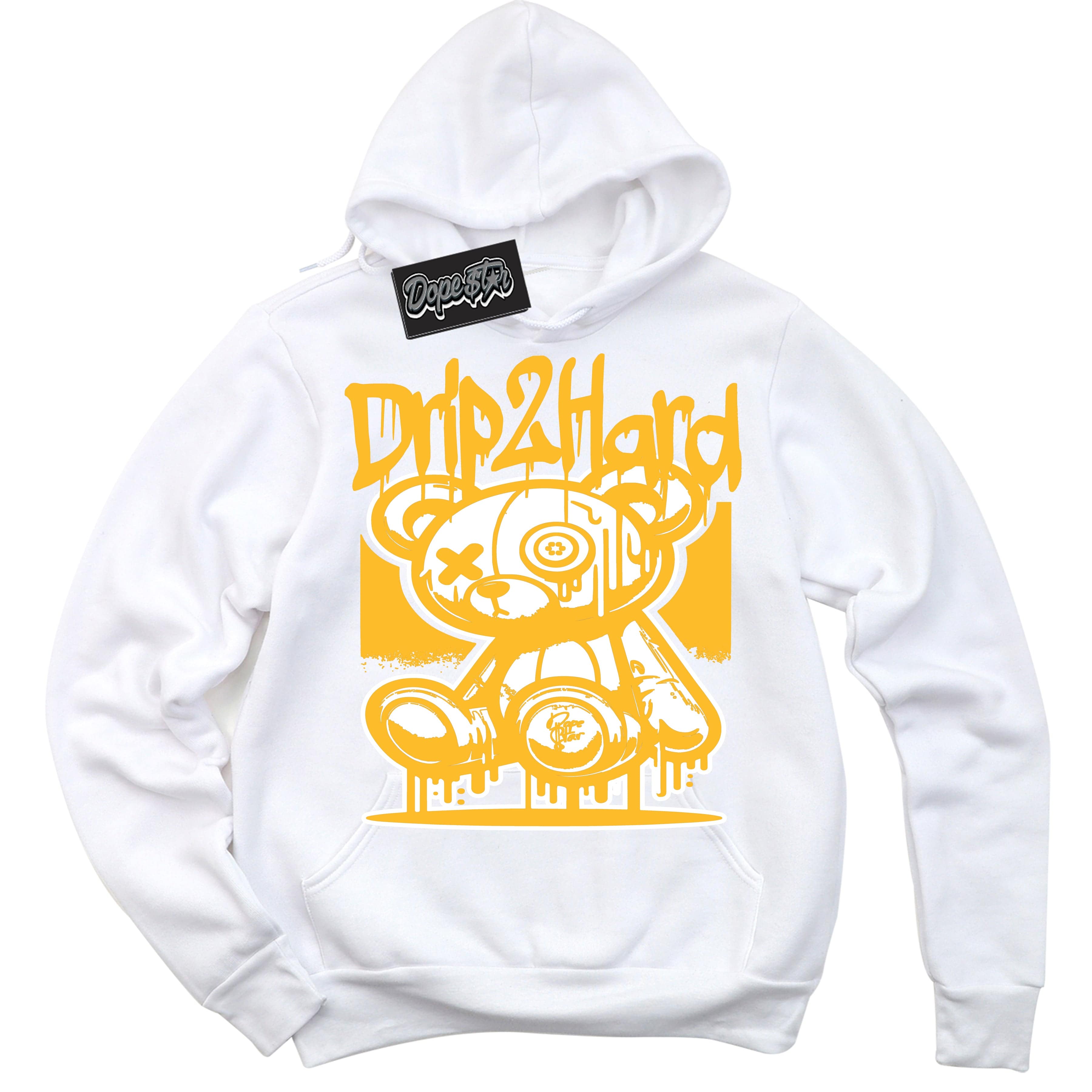 White University Gold DopeStar Hoodie Drip 2 Hard Graphic