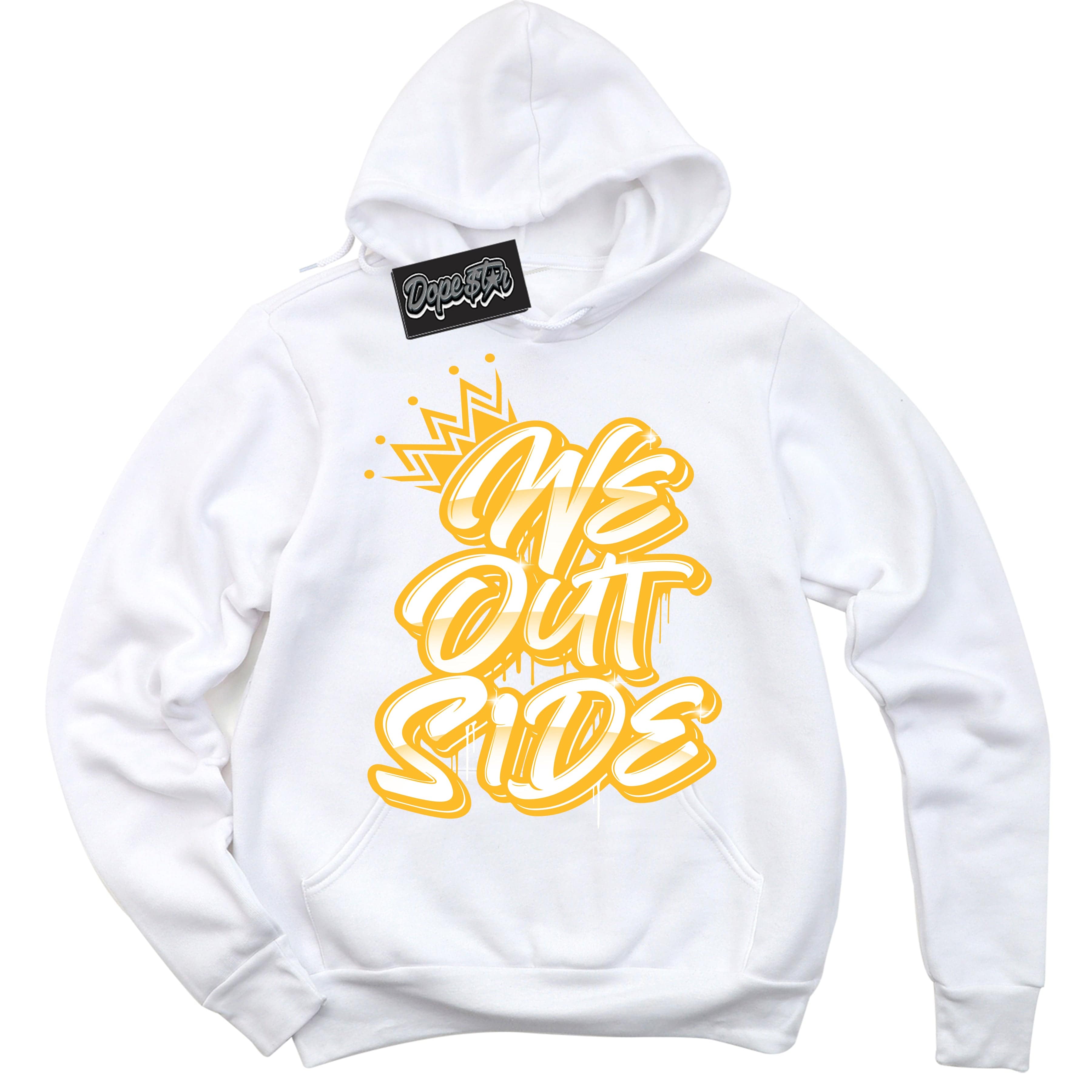 White University Gold DopeStar Hoodie We Outside Graphic