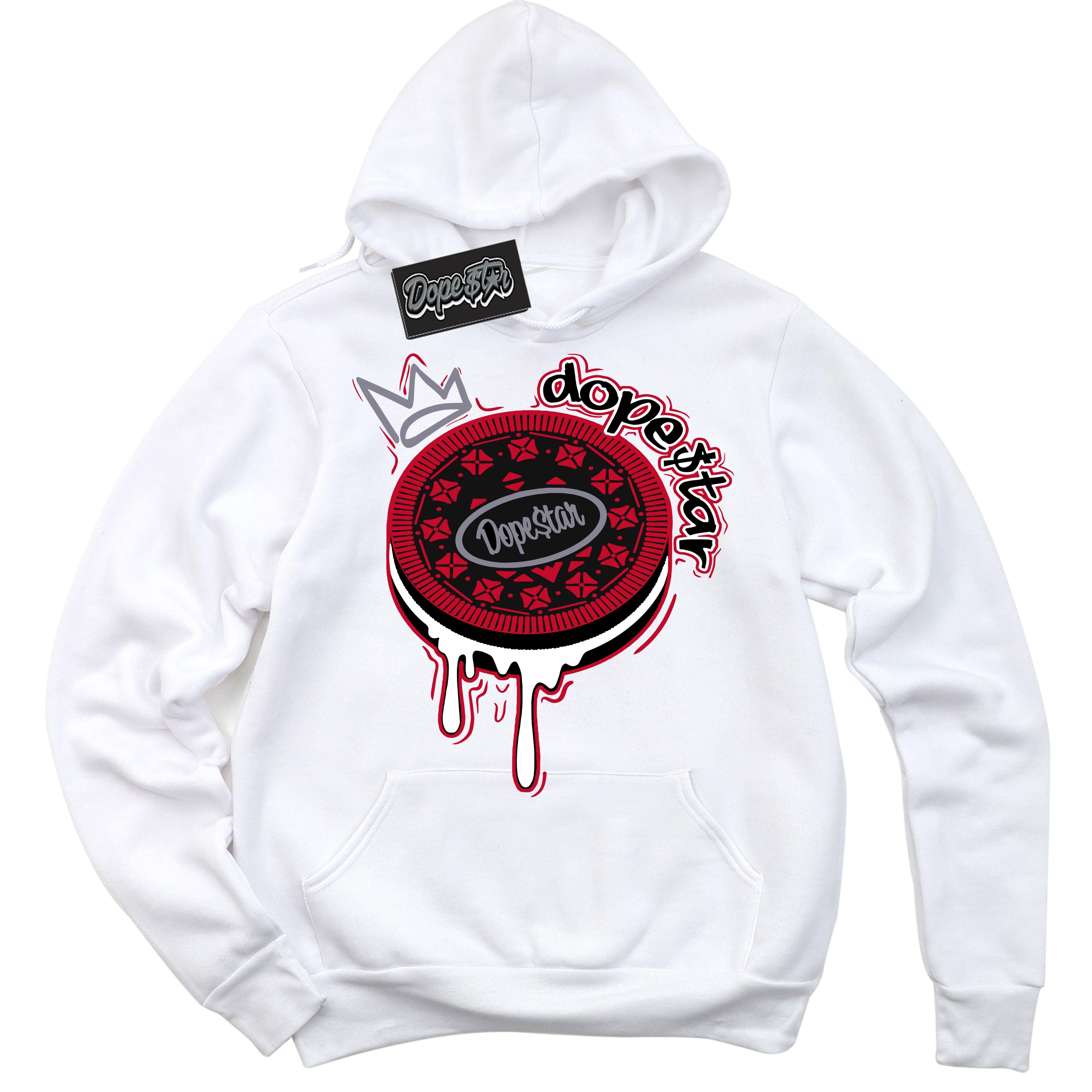 Cement Grey Fire Red 1s DopeStar Hoodie Oreo DS Graphic