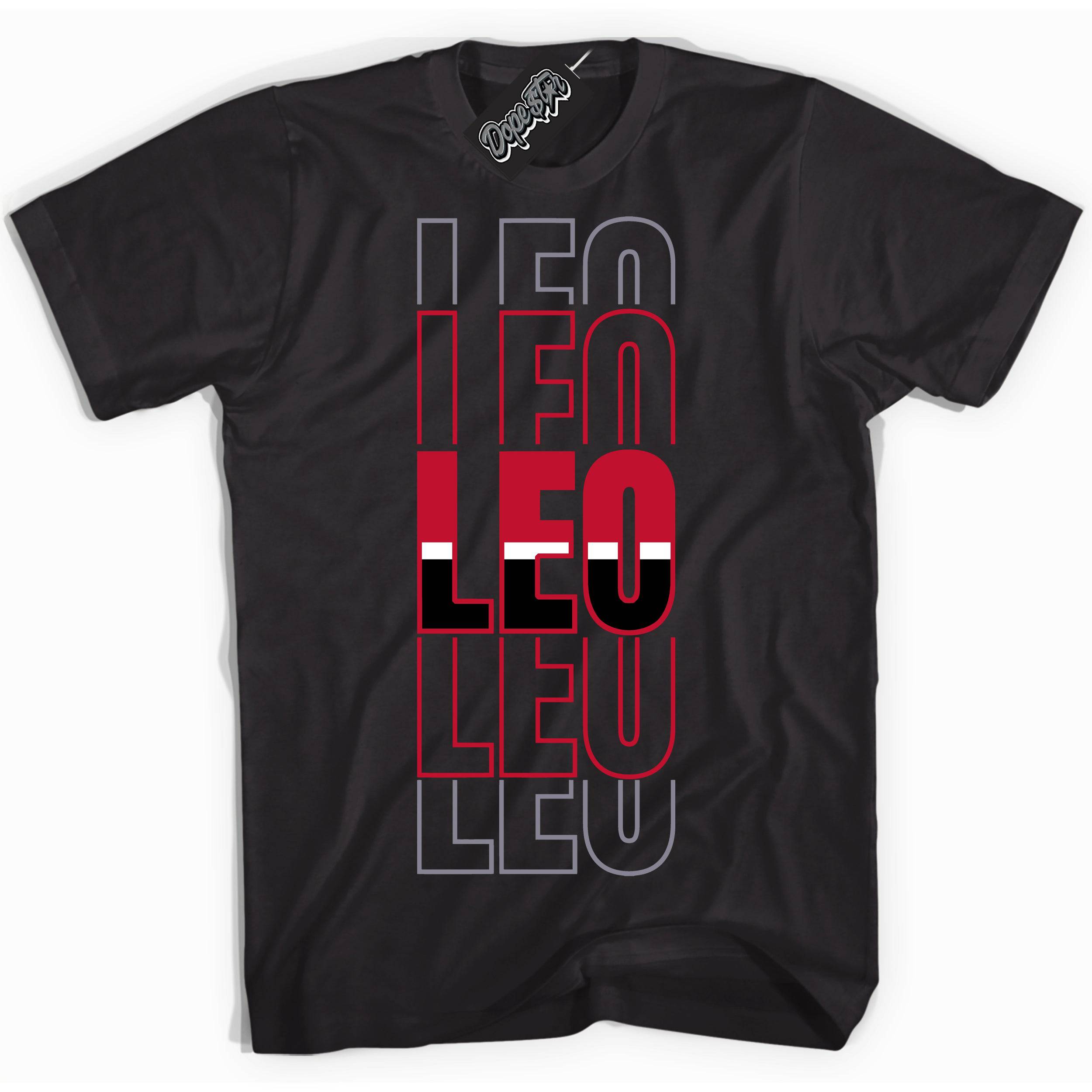 Cement Grey Fire Red 1s DopeStar Shirt Leo Graphic