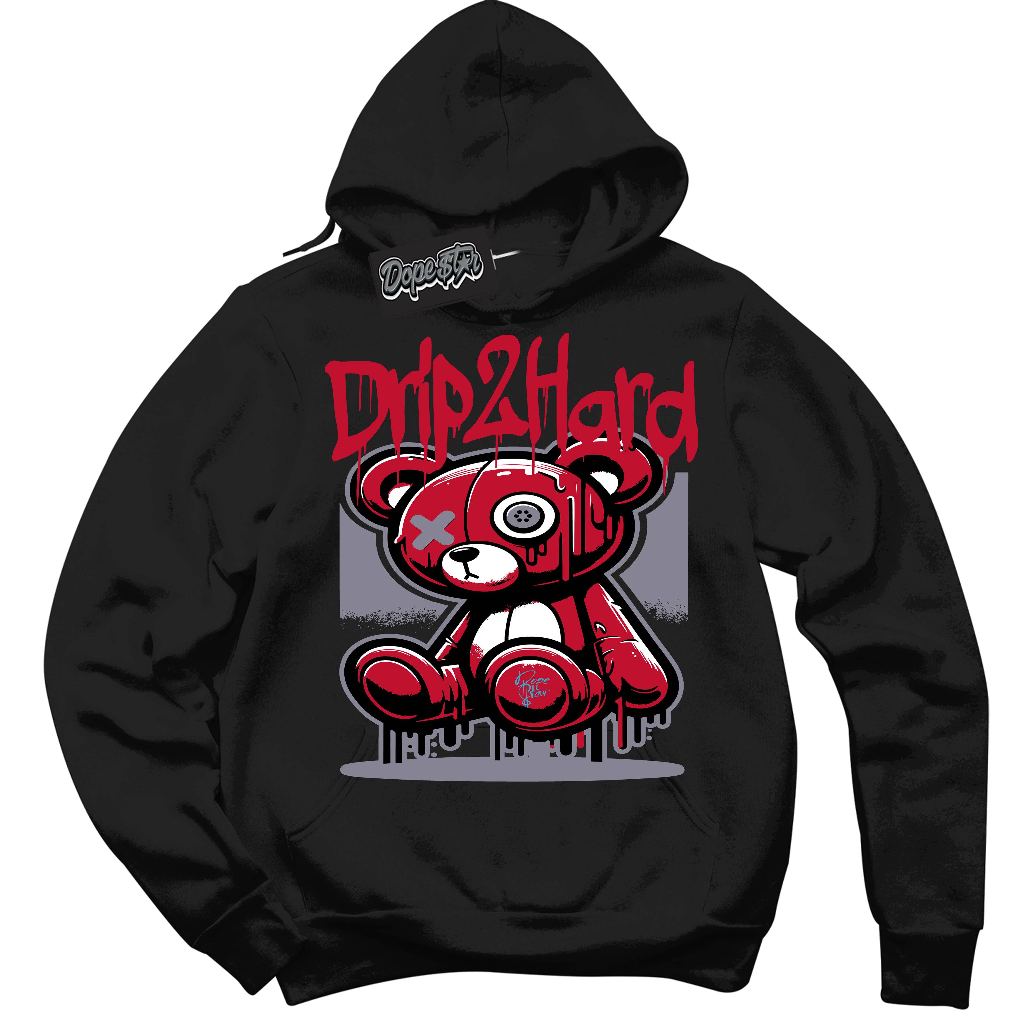 Cement Grey Fire Red 1s DopeStar Hoodie Drip 2 Hard Graphic