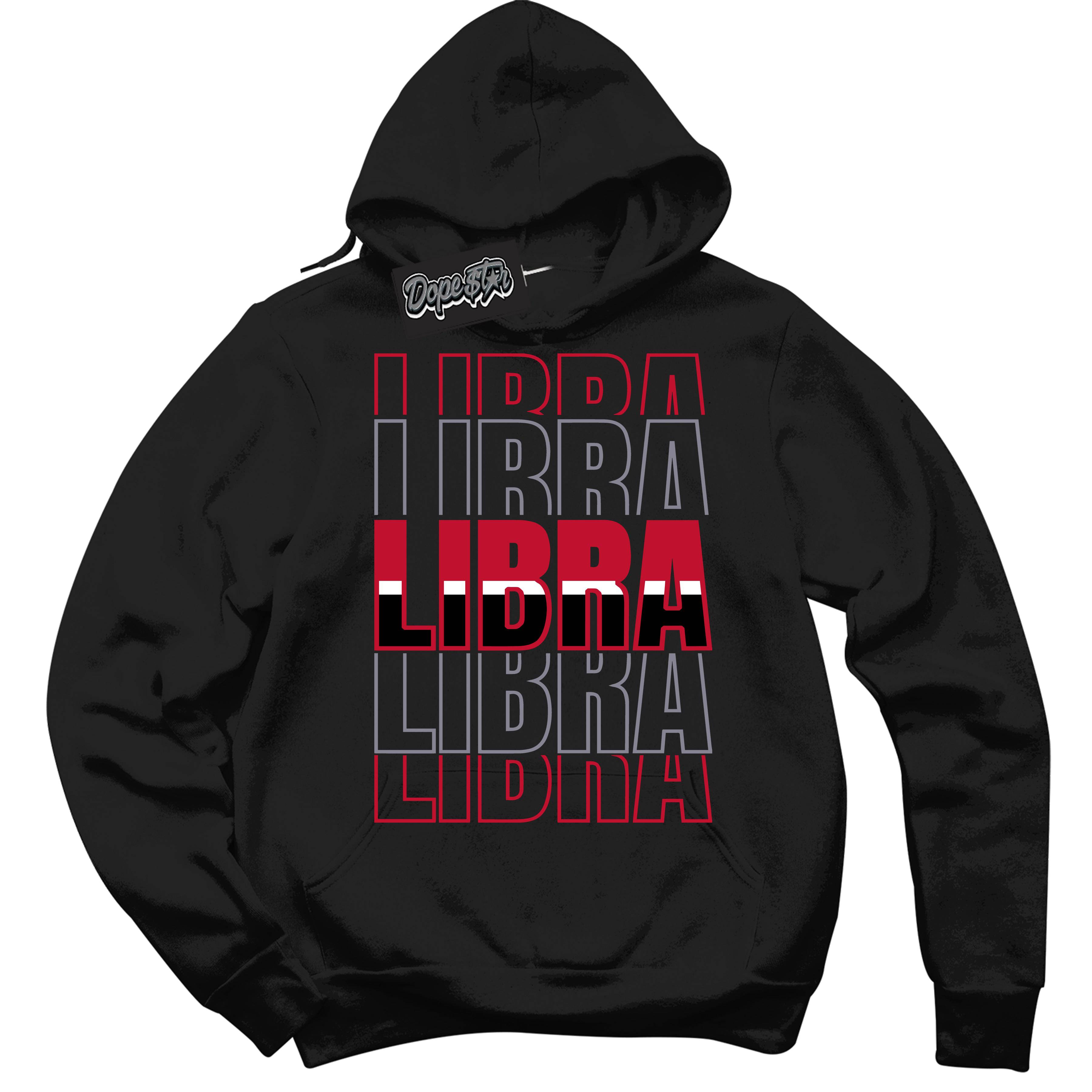 Cement Grey Fire Red 1s DopeStar Hoodie Libra Graphic