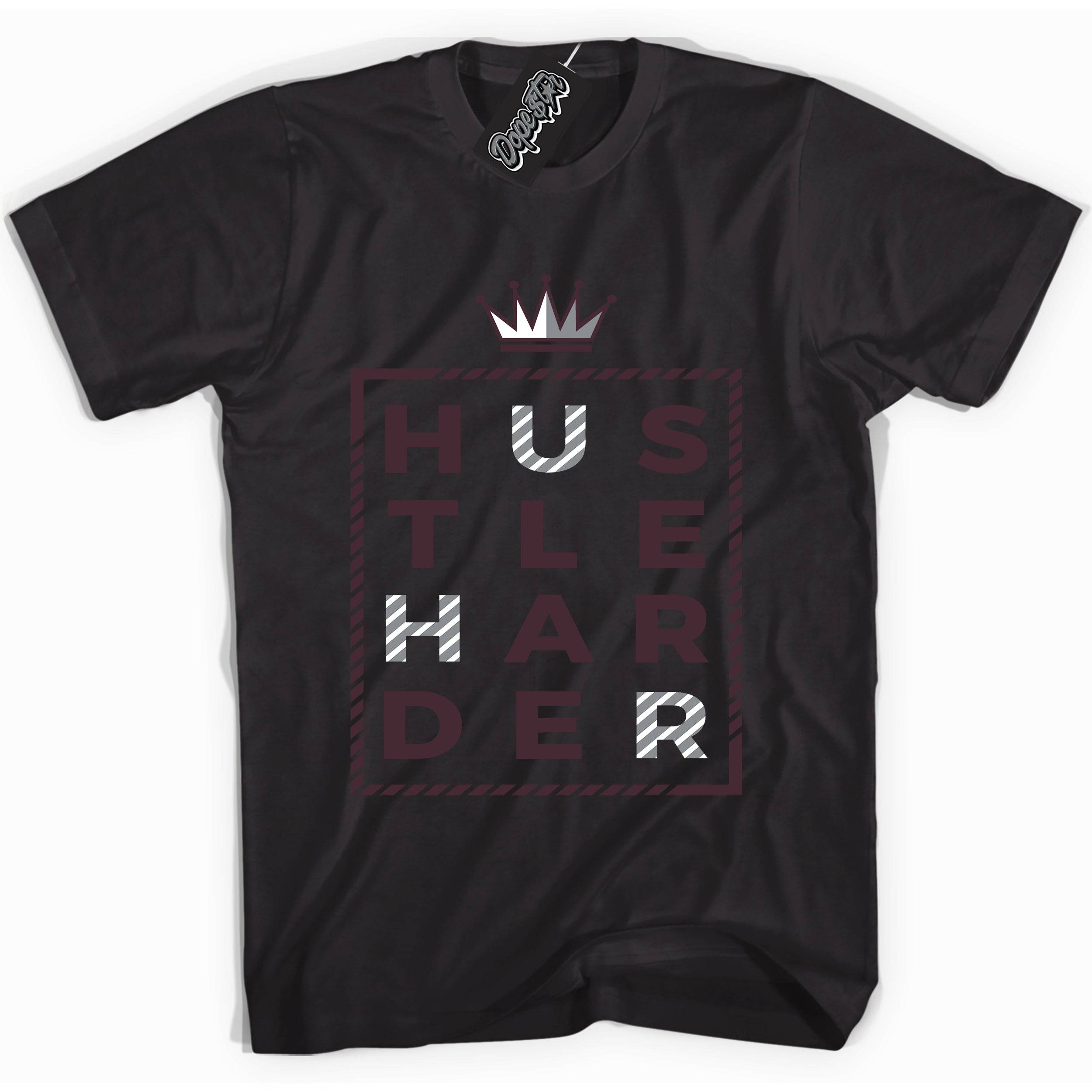 Burgundy 5s DopeStar Shirt Hustle Harder Graphic