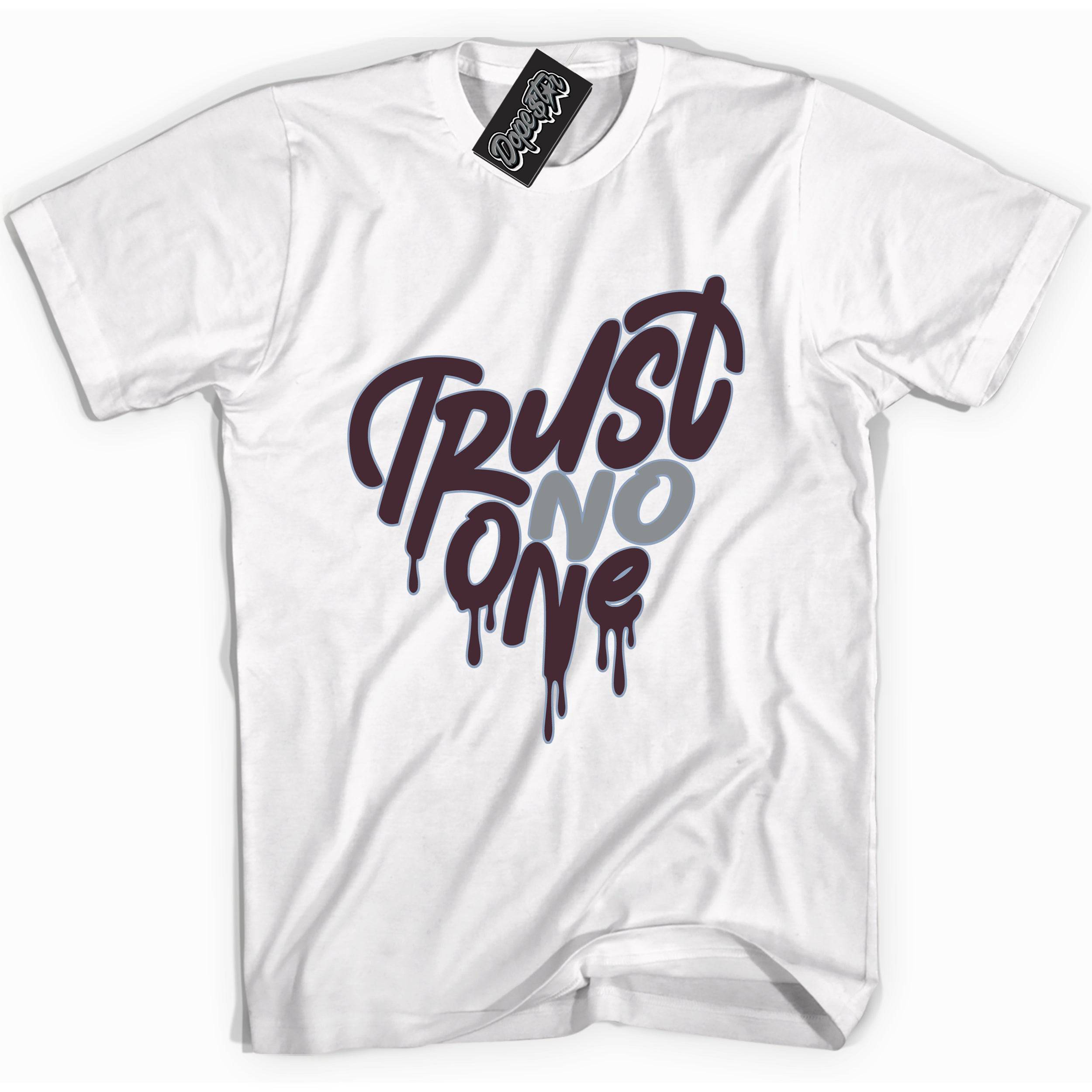 Burgundy 5s DopeStar Shirt Trust No One Heart Graphic