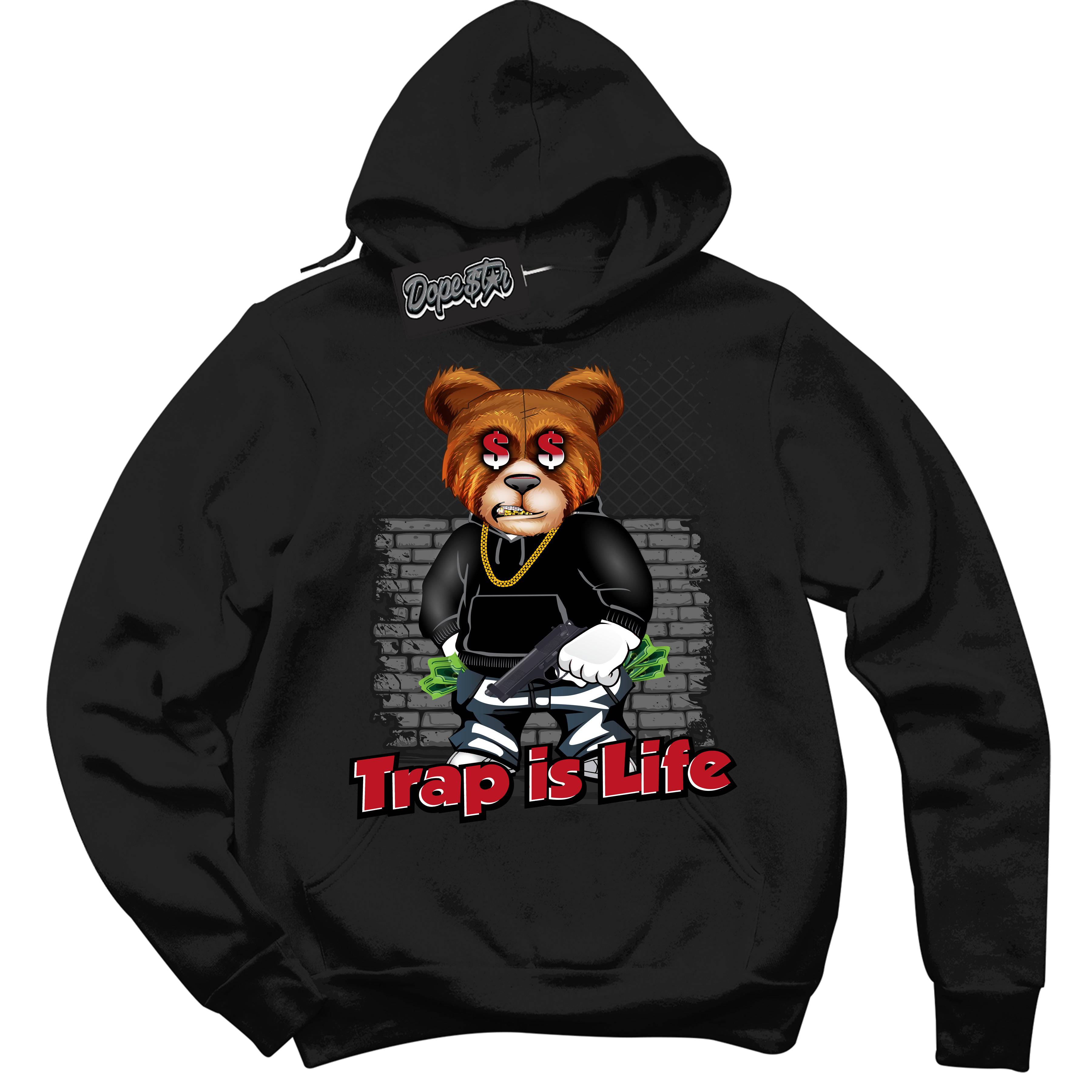 Black Dragon Red Dunk DopeStar Hoodie Trap Is Life Graphic