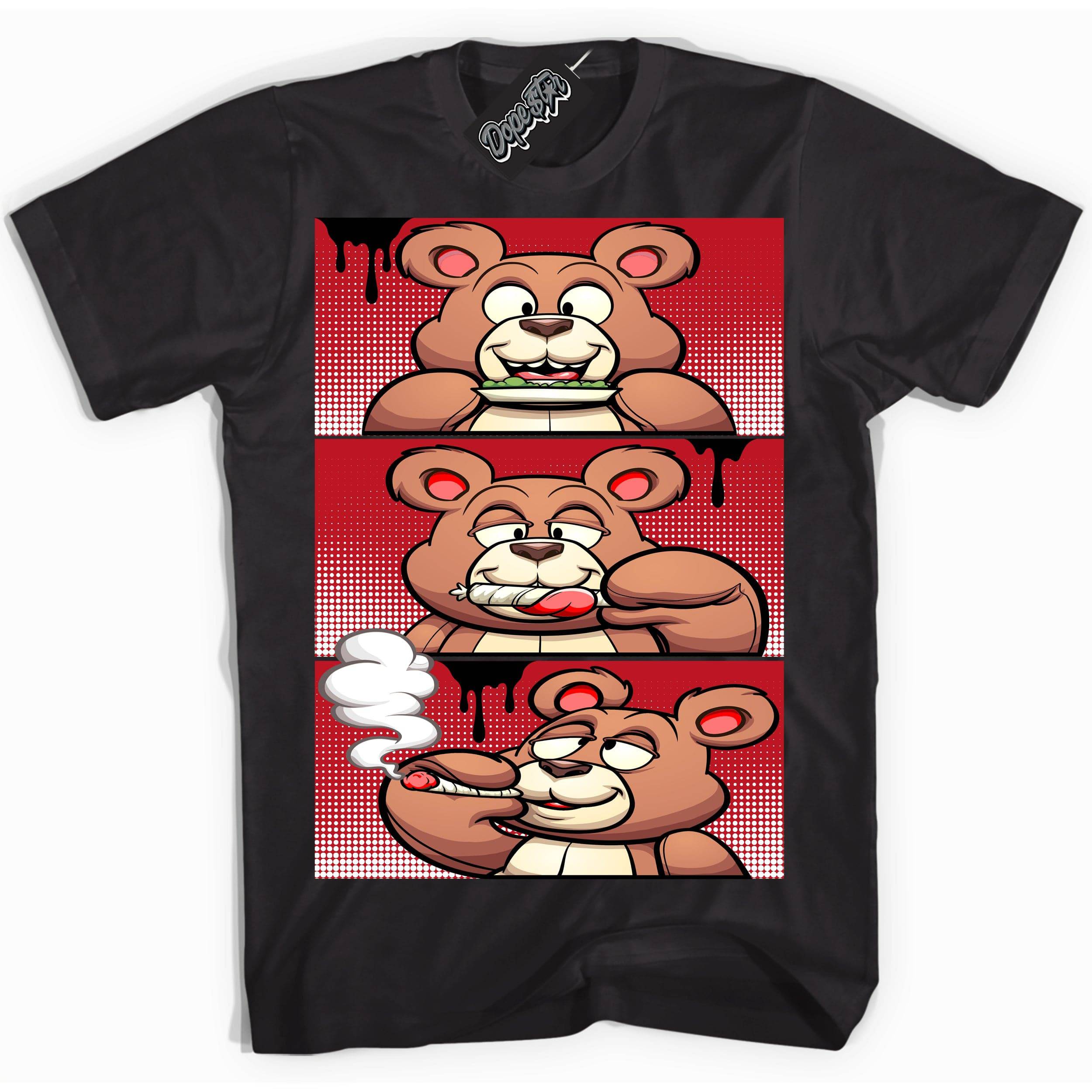 Black Dragon Red Dunk DopeStar Shirt Roll It Lick It Smoke It Bear Graphic