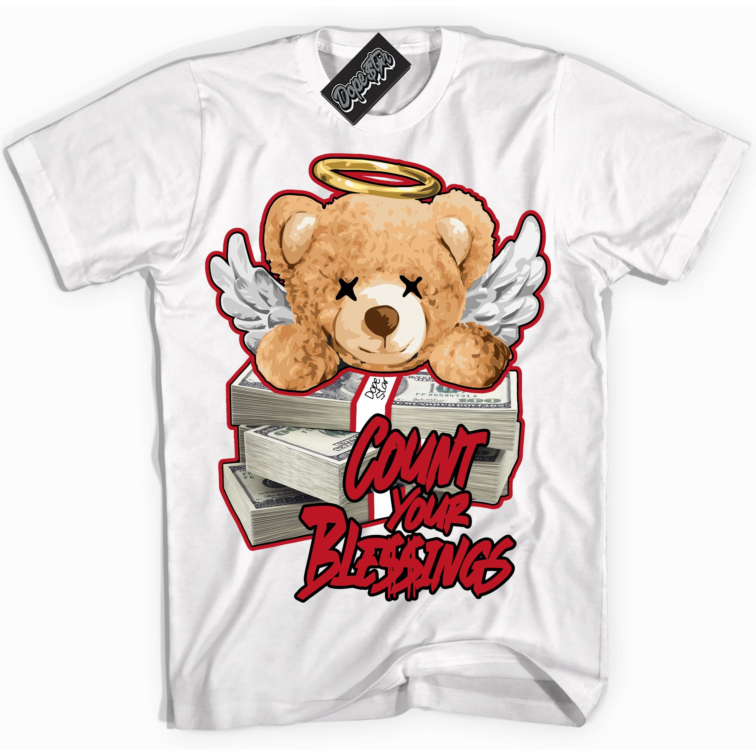 Black Dragon Red Dunk DopeStar Shirt Count Your Blessings Graphic