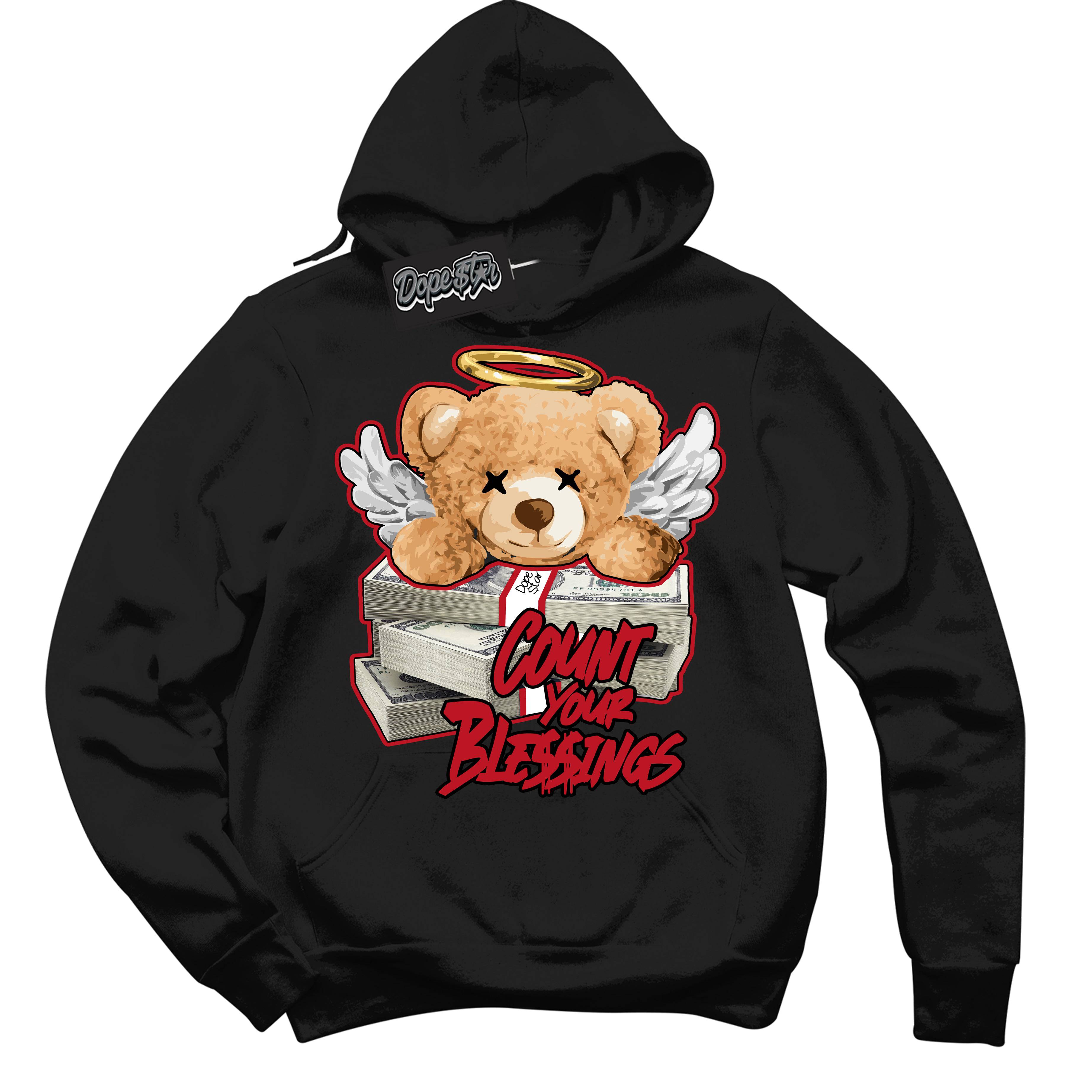 Black Dragon Red Dunk DopeStar Hoodie Count Your Blessings Graphic