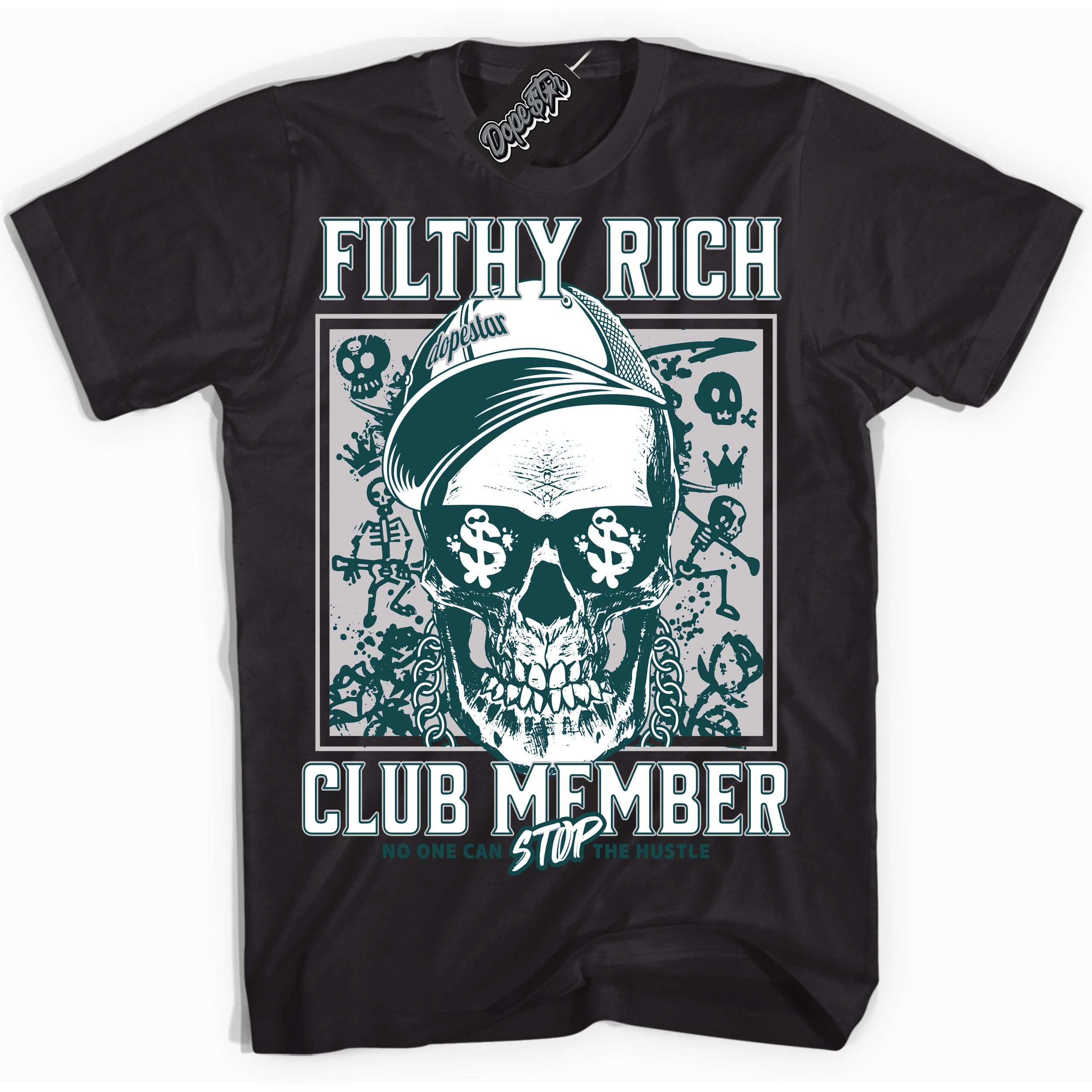 Oxidized Green 4s DopeStar Sneaker Shirt Filthy Rich Graphic