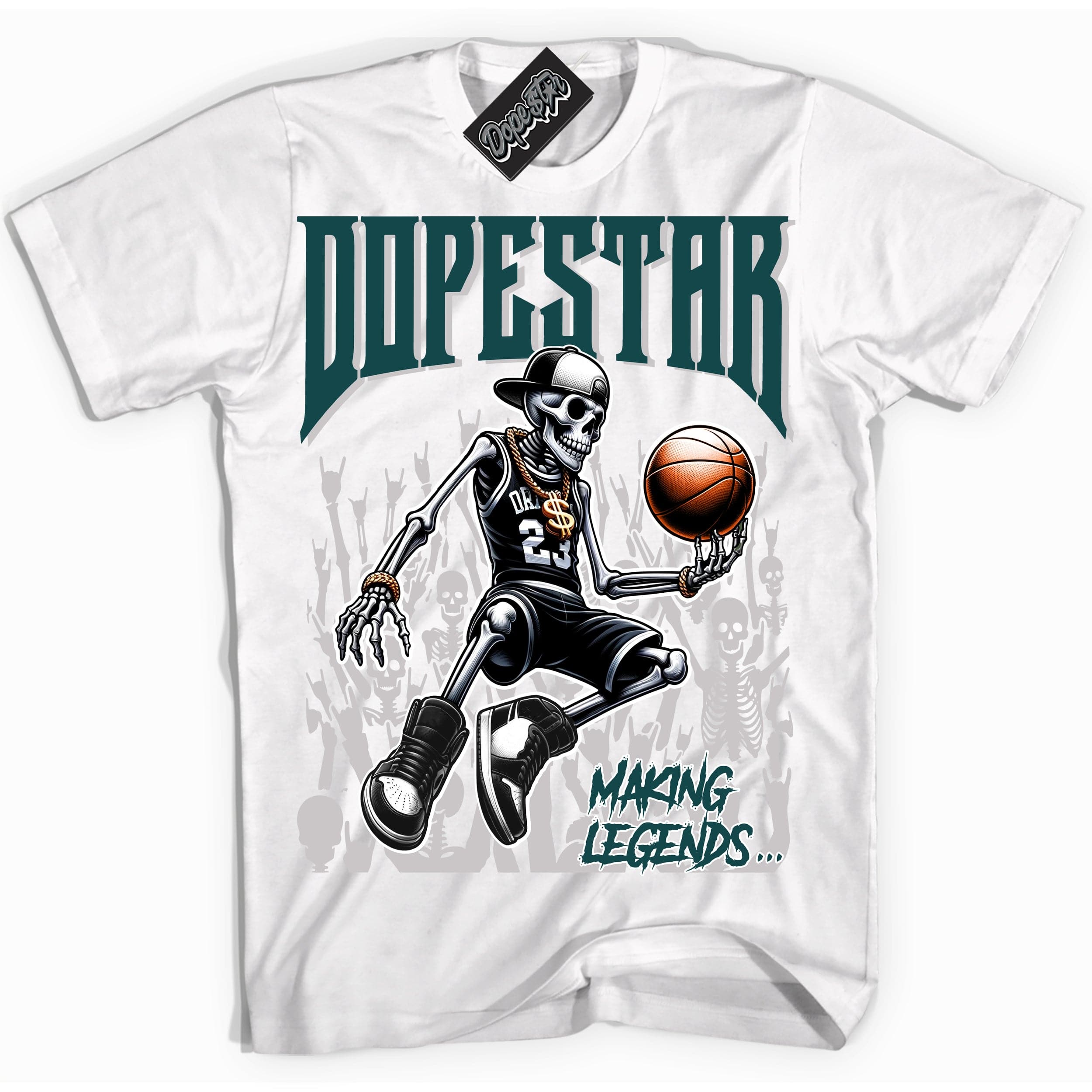 Oxidized Green 4s DopeStar Sneaker Shirt Making Legends Graphic