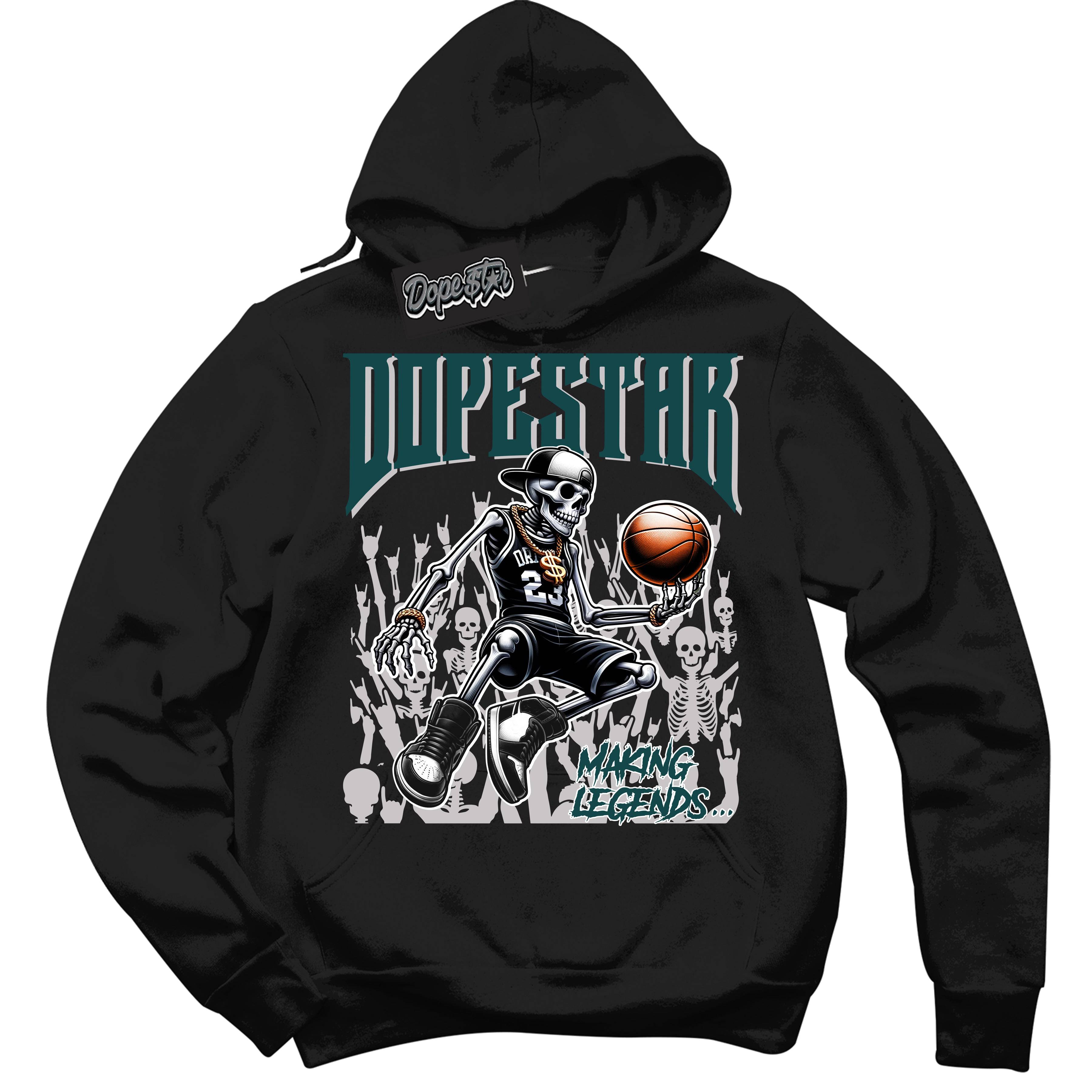 Oxidized Green 4s DopeStar Sneaker Hoodie Making Legends Graphic