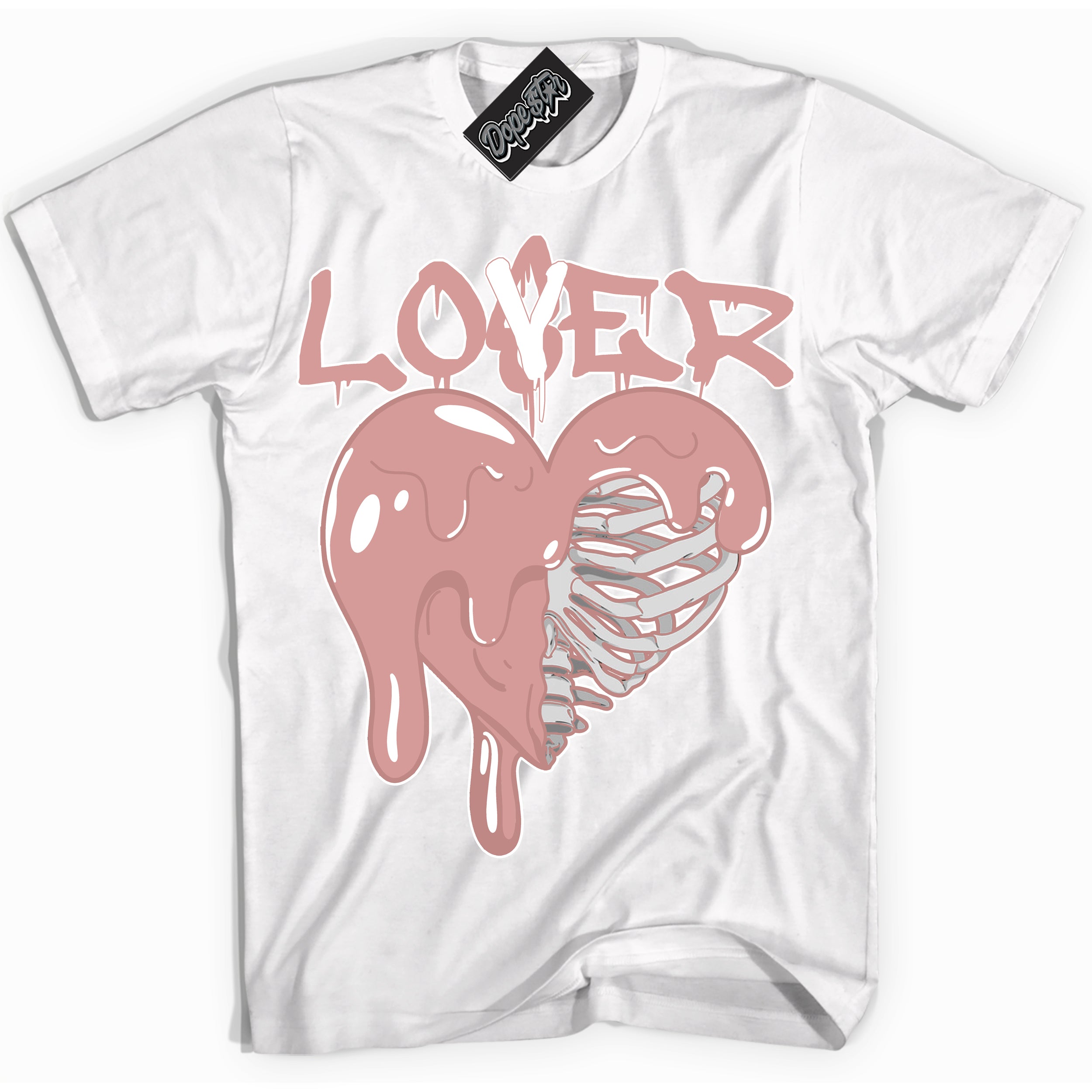 Cool White Shirt with “ Lover Loser ” design that perfectly matches Legend Pink 11s Jordans.
