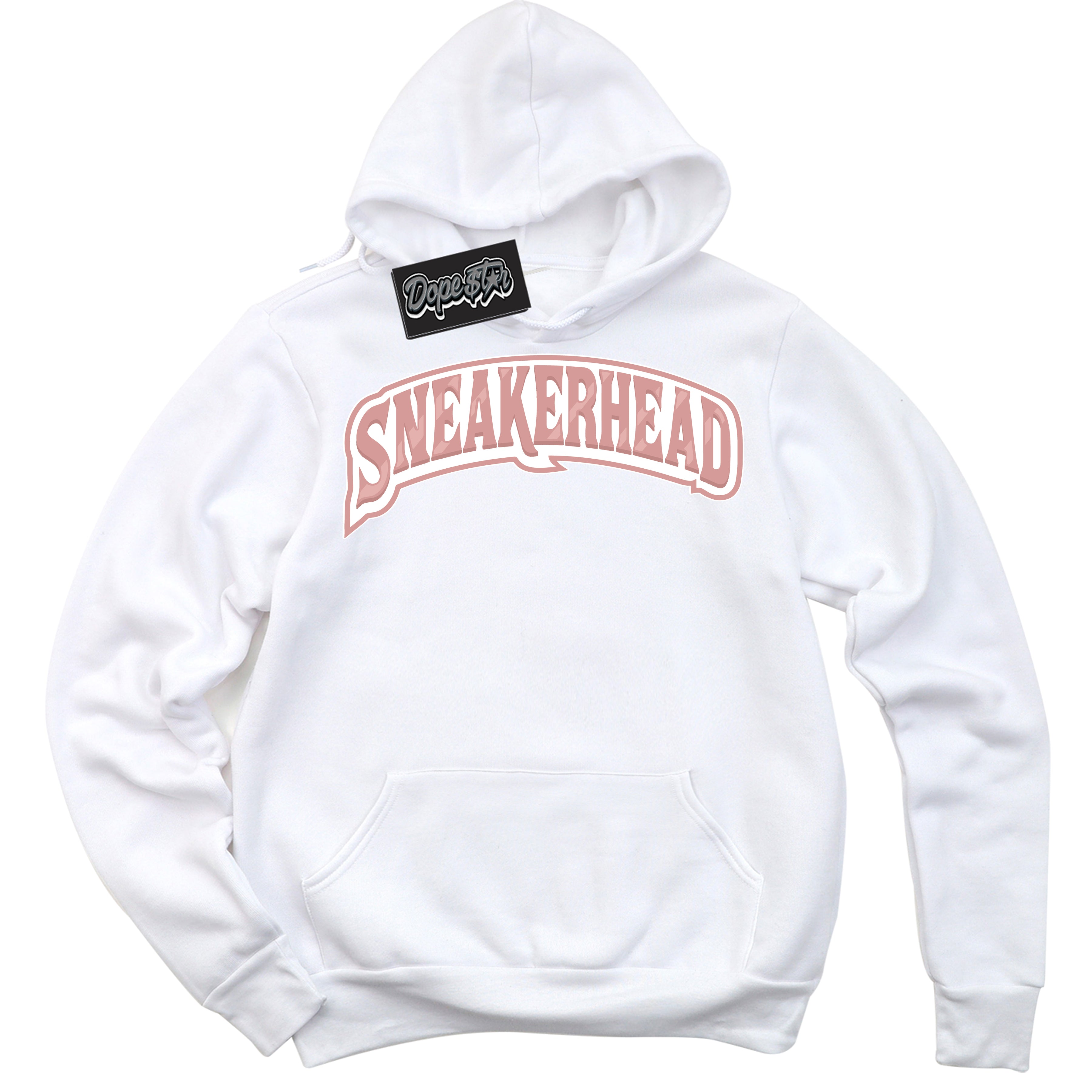 Cool White Hoodie with “ Sneakerhead ”  design that Perfectly Matches Legend Pink 11s Jordans.
