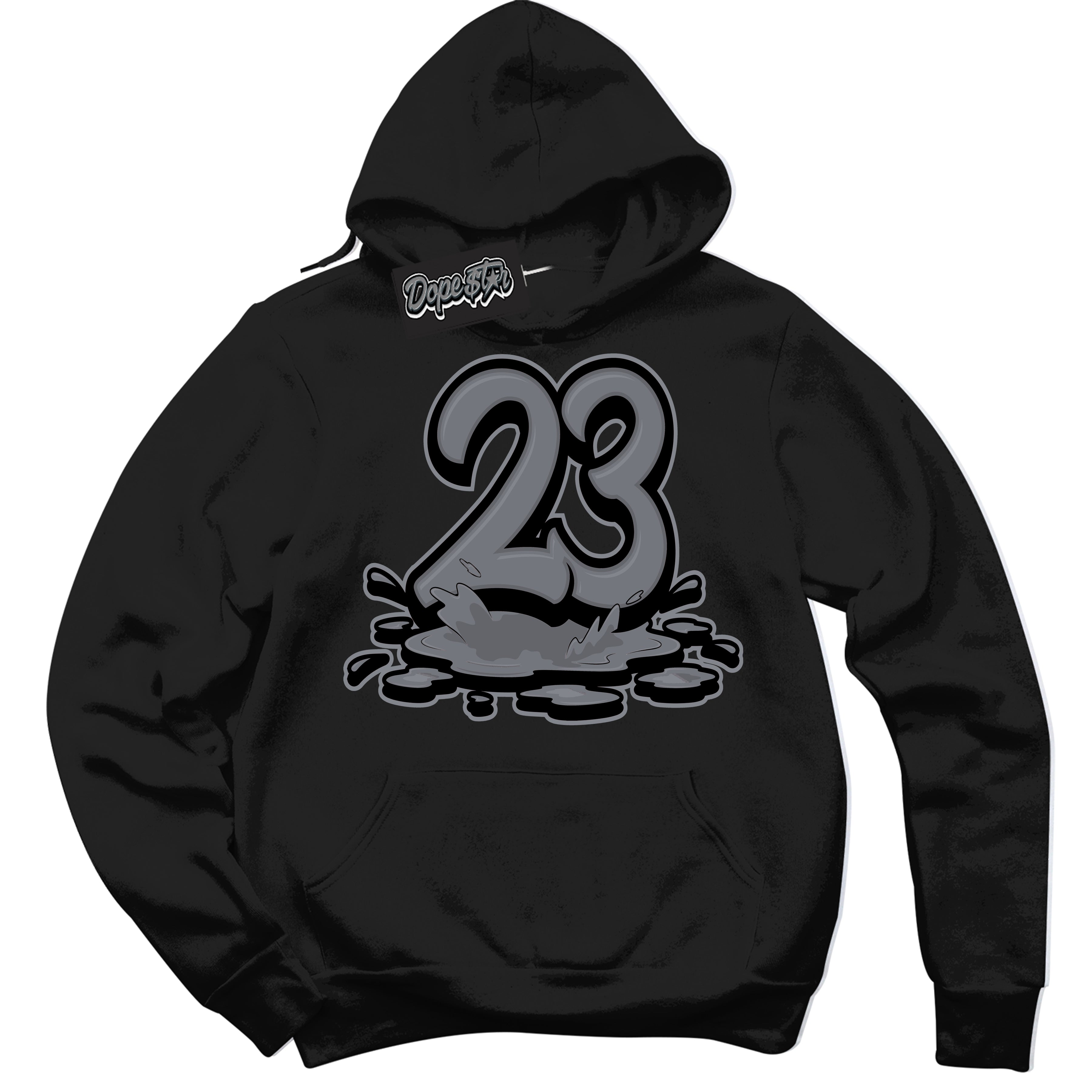 AJ12 Retro Barons ‘23 Melting – Black Streetwear Hoodie | Sneaker Matching sweatshirt for AJ12 Retro Barons | Graphic Hoodie for Men & Women Streetwear by Sneaker Shirts Outlet.