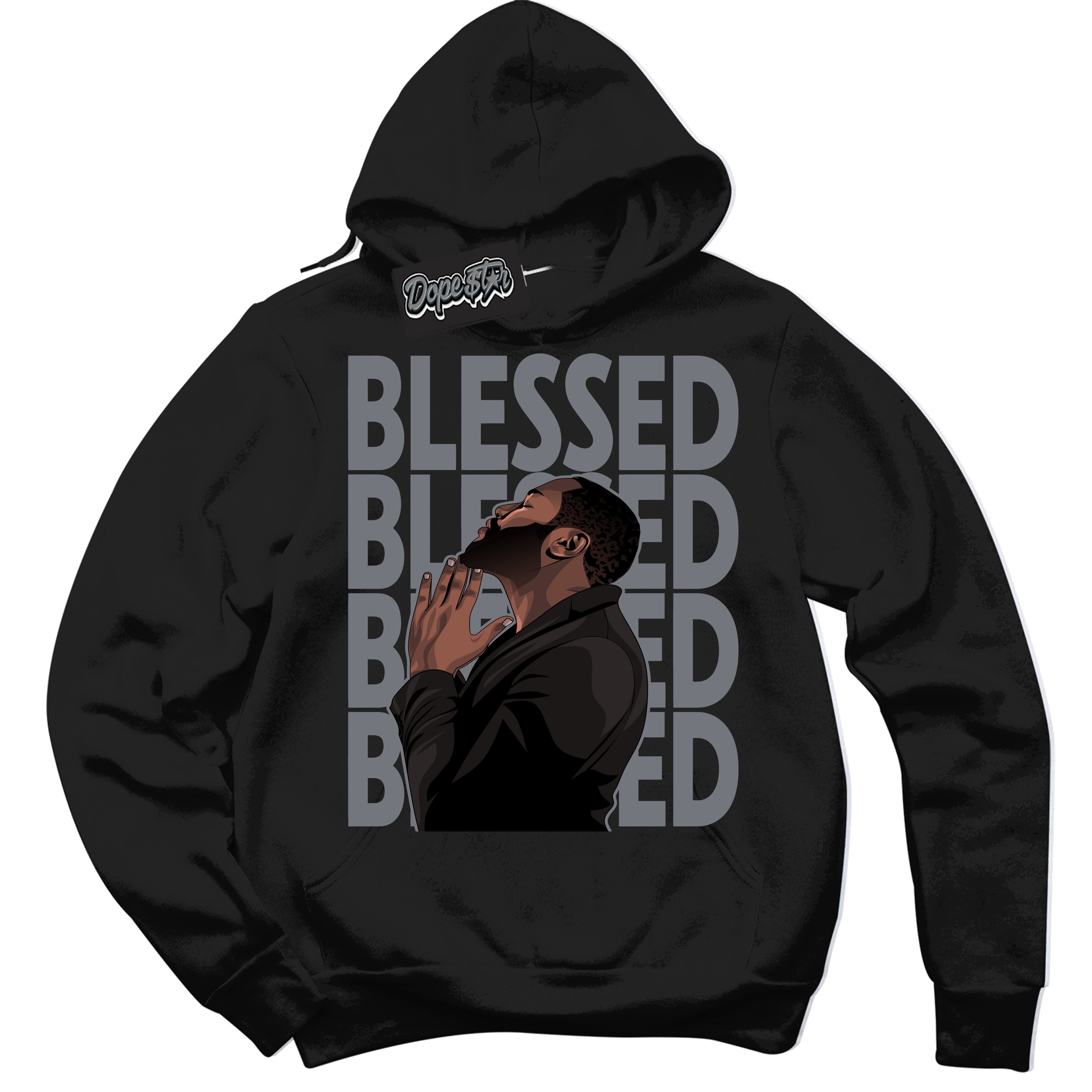 AJ12 Retro Barons ‘God Blessed – Black Streetwear Hoodie | Sneaker Matching sweatshirt for AJ12 Retro Barons | Graphic Hoodie for Men & Women Streetwear by Sneaker Shirts Outlet.