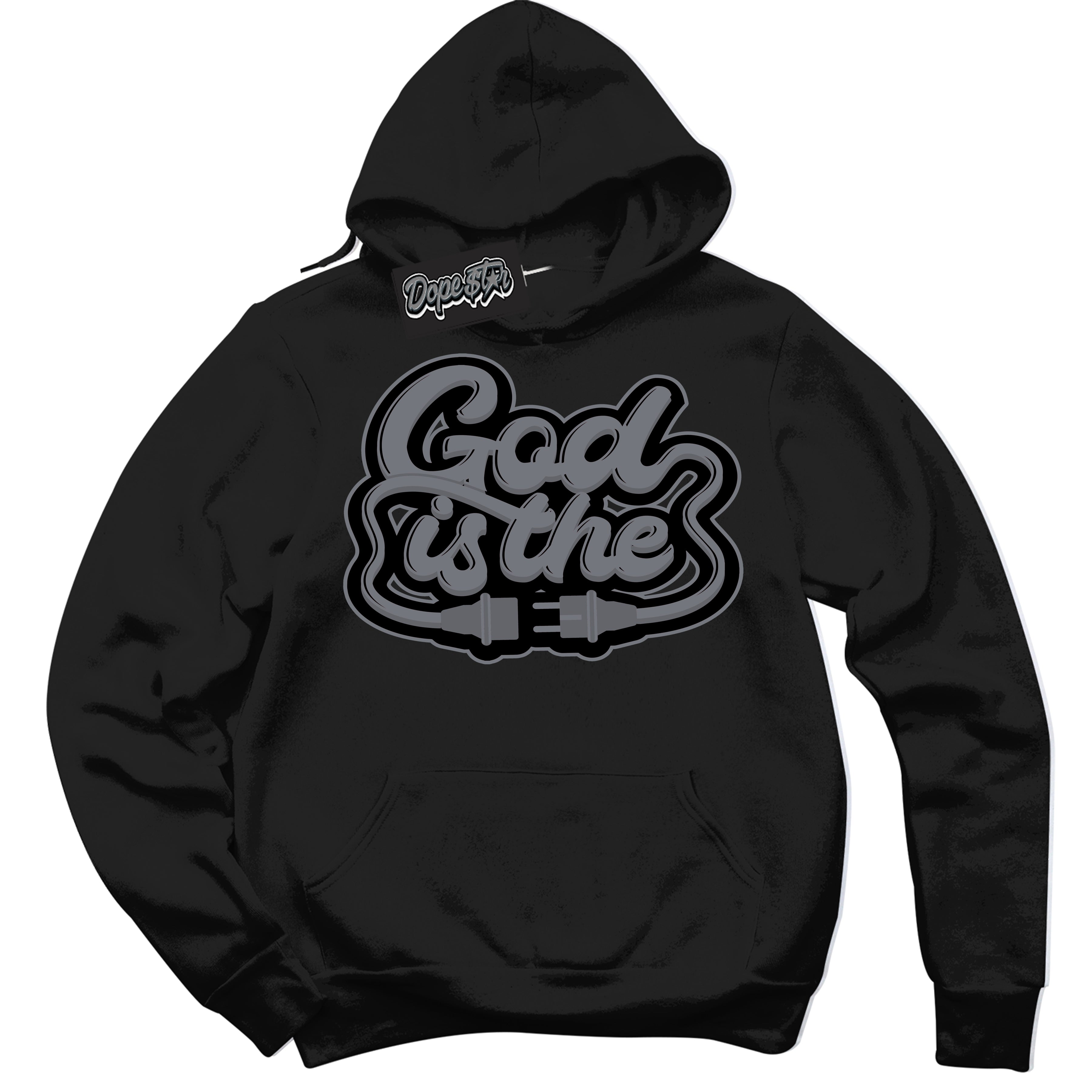 AJ12 Retro Barons ‘God Is The – Black Streetwear Hoodie | Sneaker Matching sweatshirt for AJ12 Retro Barons | Graphic Hoodie for Men & Women Streetwear by Sneaker Shirts Outlet.