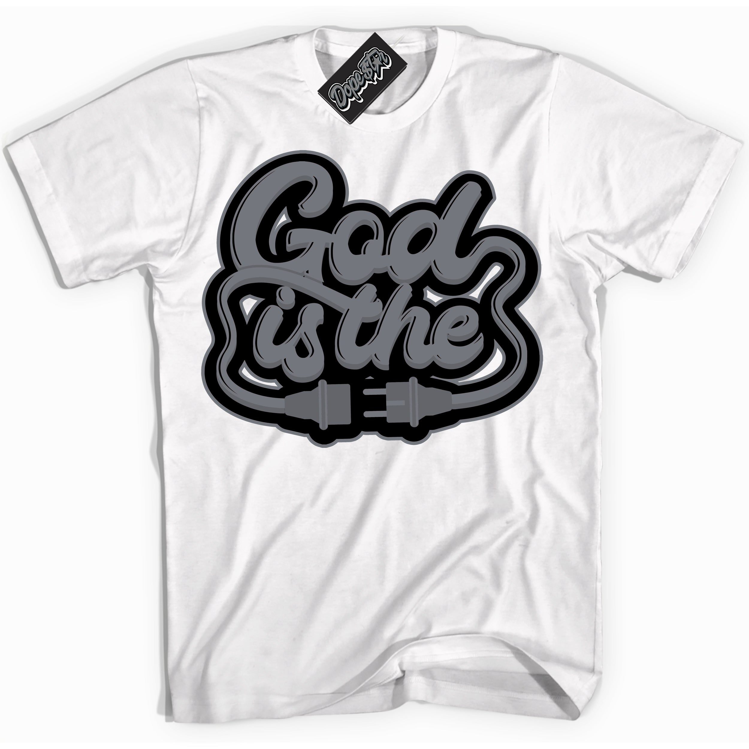 AJ12 Retro Barons ‘God Is The – White Streetwear T-Shirt | Sneaker Matching shirt for AJ12 Retro Barons | Graphic Tee for Men & Women Streetwear by Sneaker Shirts Outlet.