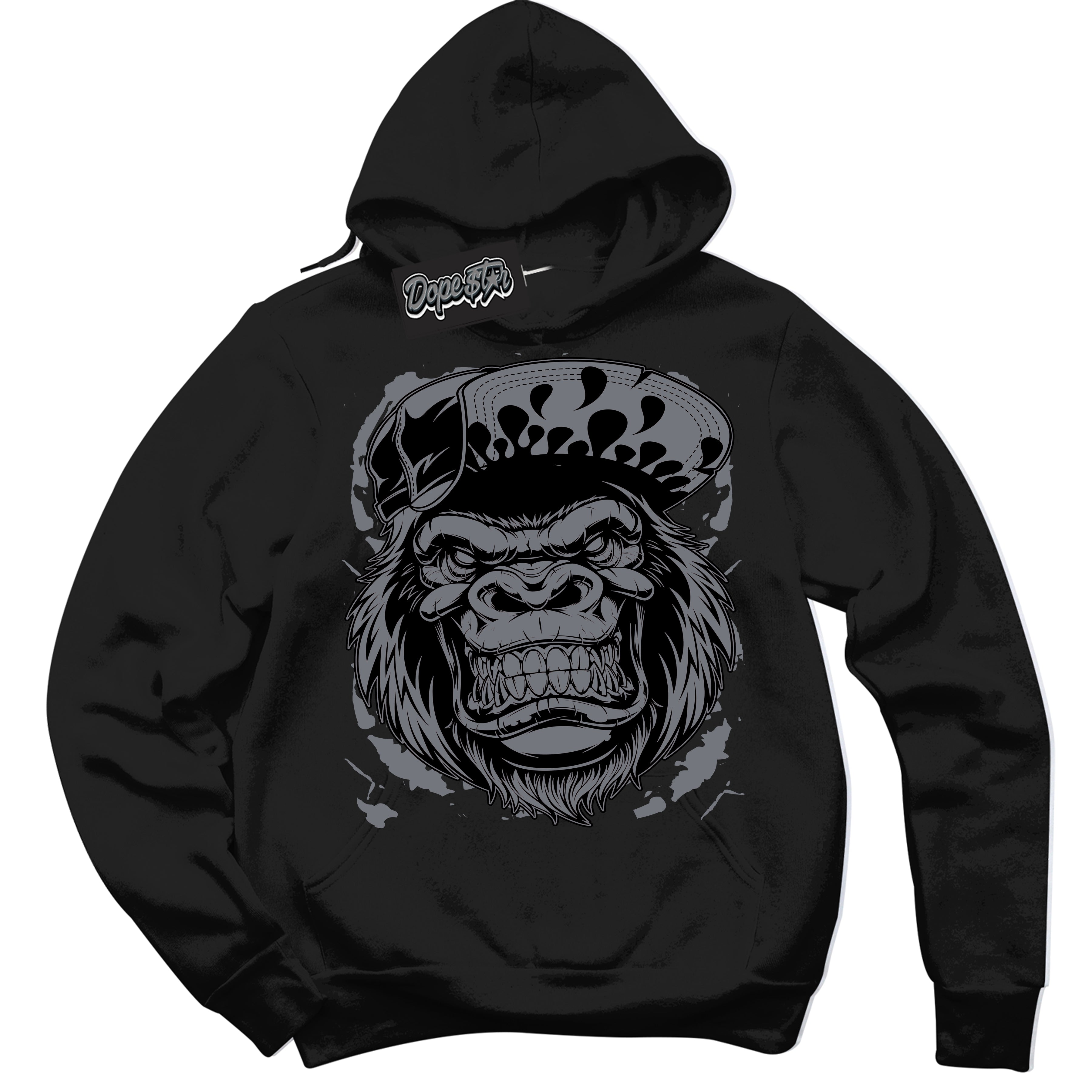 AJ12 Retro Barons ‘Gorilla Beast – Black Streetwear Hoodie | Sneaker Matching sweatshirt for AJ12 Retro Barons | Graphic Hoodie for Men & Women Streetwear by Sneaker Shirts Outlet.