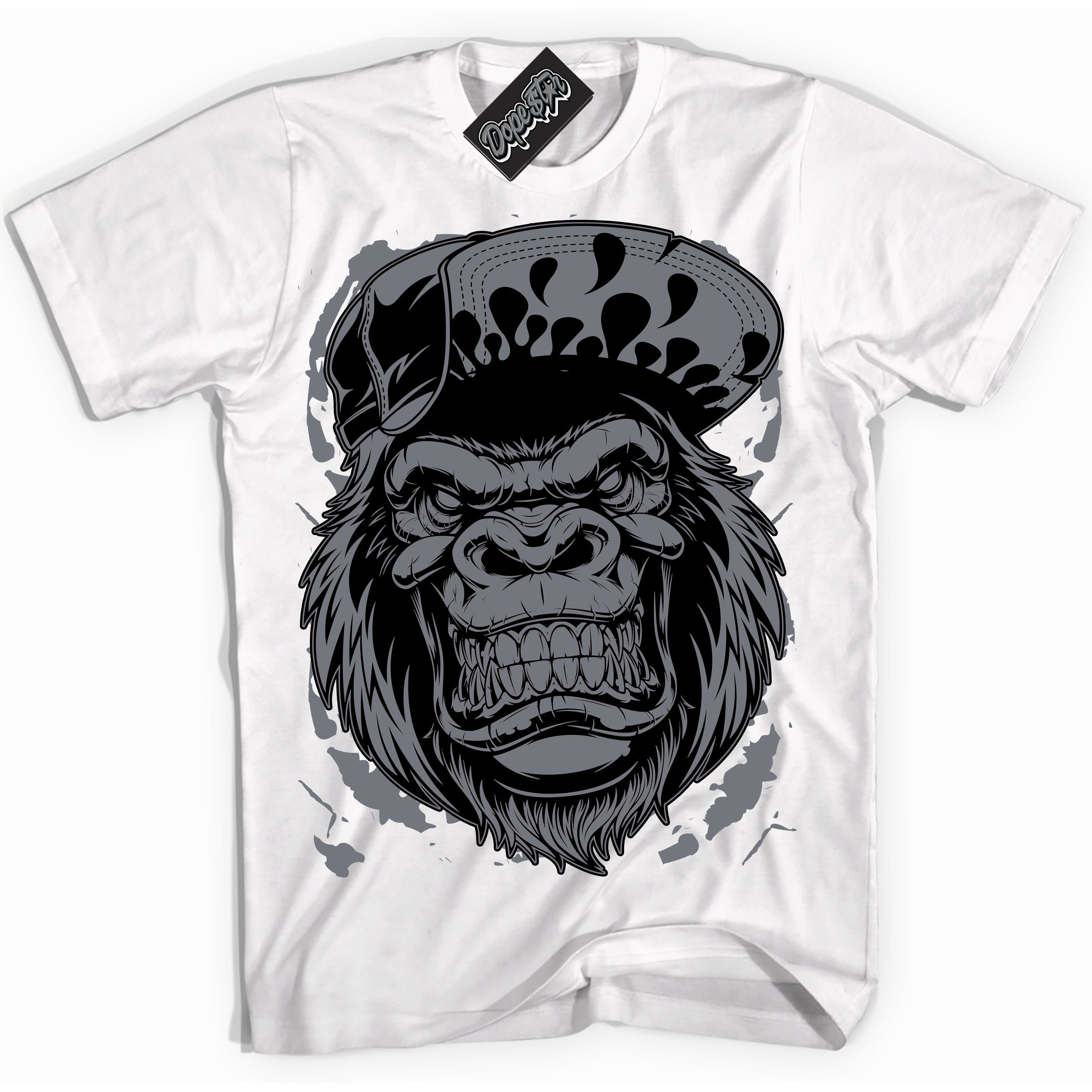 AJ12 Retro Barons ‘Gorilla Beast – White Streetwear T-Shirt | Sneaker Matching shirt for AJ12 Retro Barons | Graphic Tee for Men & Women Streetwear by Sneaker Shirts Outlet.